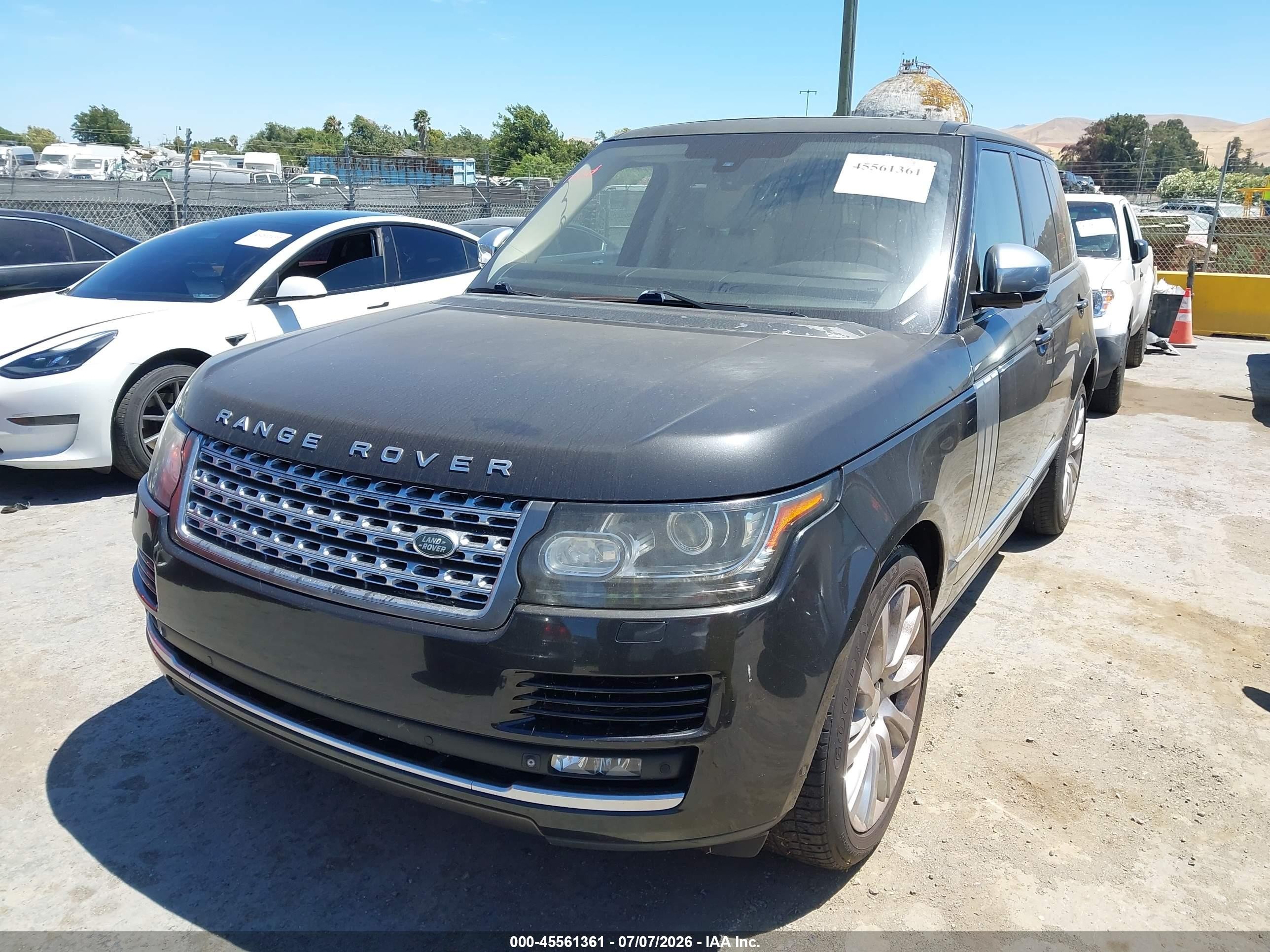 2014 Land Rover Range Rover 5.0l V8 Supercharged/5.0l V8 Supercharged Ebony Edition Gray vin: SALGS2EF4EA142847