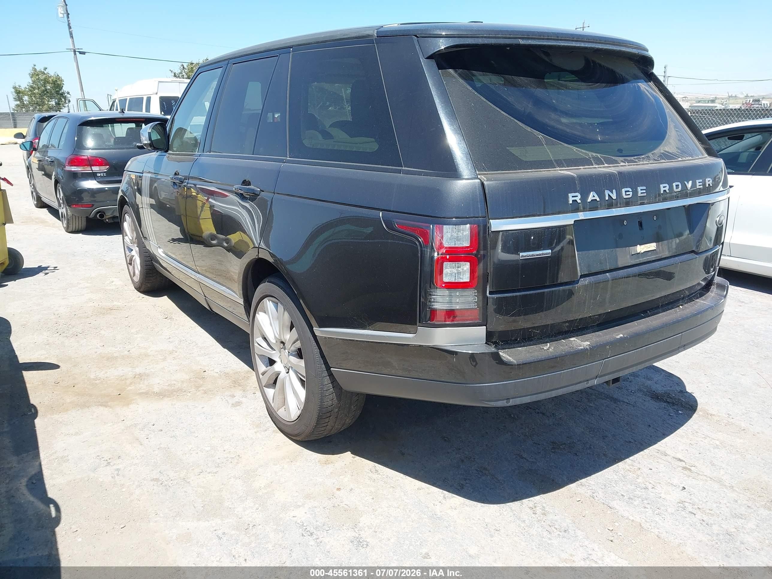 2014 Land Rover Range Rover 5.0l V8 Supercharged/5.0l V8 Supercharged Ebony Edition Gray vin: SALGS2EF4EA142847