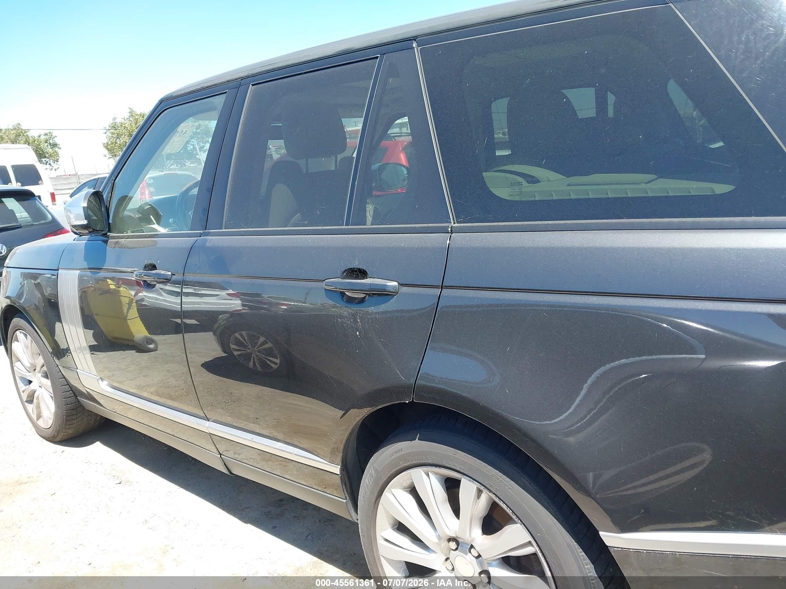 2014 Land Rover Range Rover 5.0l V8 Supercharged/5.0l V8 Supercharged Ebony Edition Gray vin: SALGS2EF4EA142847