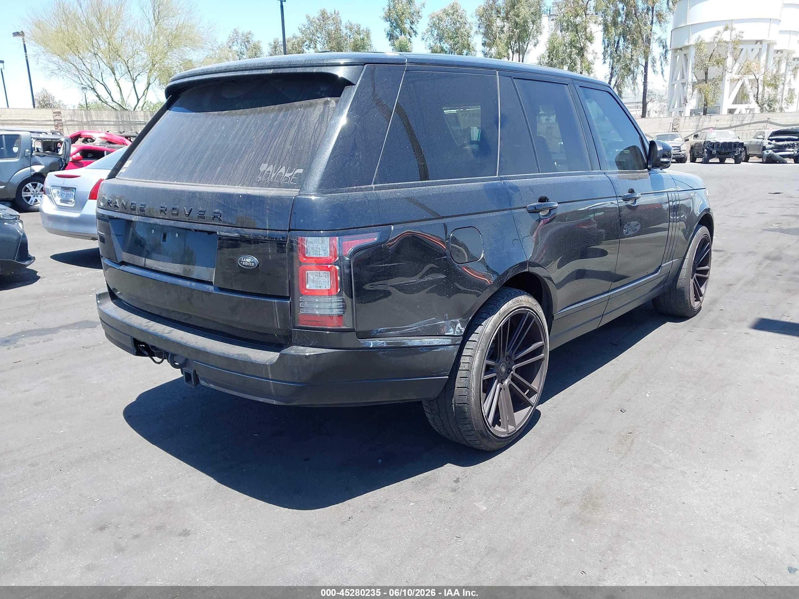 2014 Land Rover Range Rover 5.0l V8 Supercharged/5.0l V8 Supercharged Ebony Edition Black vin: SALGS2EF5EA143361