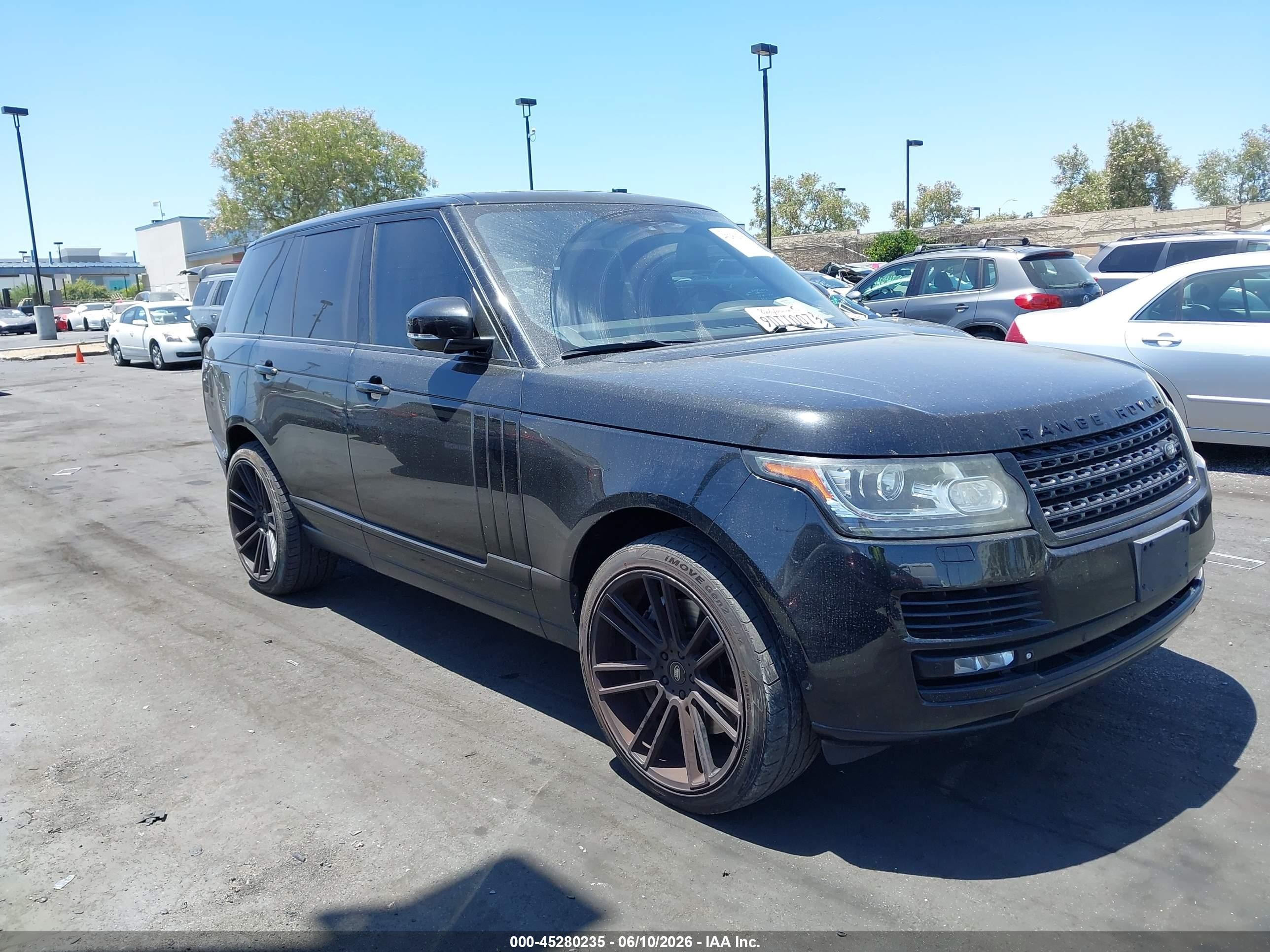 2014 Land Rover Range Rover 5.0l V8 Supercharged/5.0l V8 Supercharged Ebony Edition Black vin: SALGS2EF5EA143361