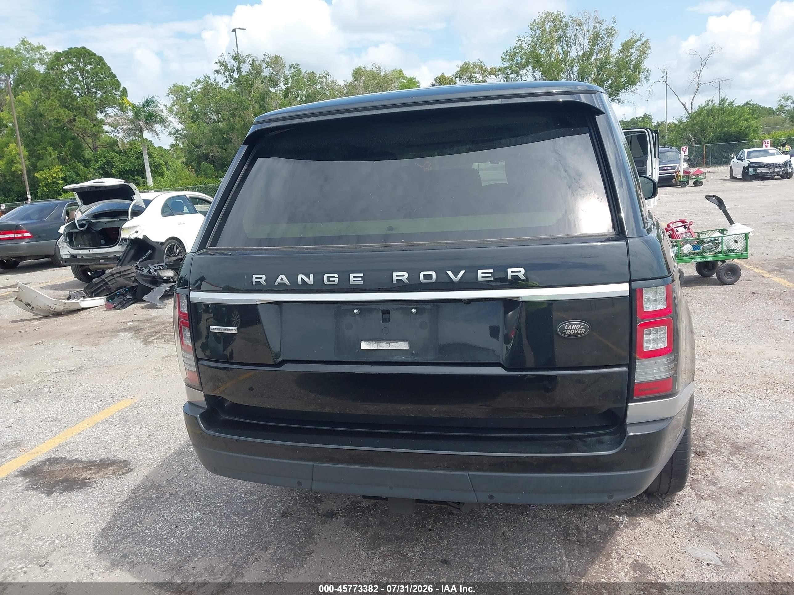 2013 Land Rover Range Rover Supercharged Черный vin: SALGS2EF7DA100882