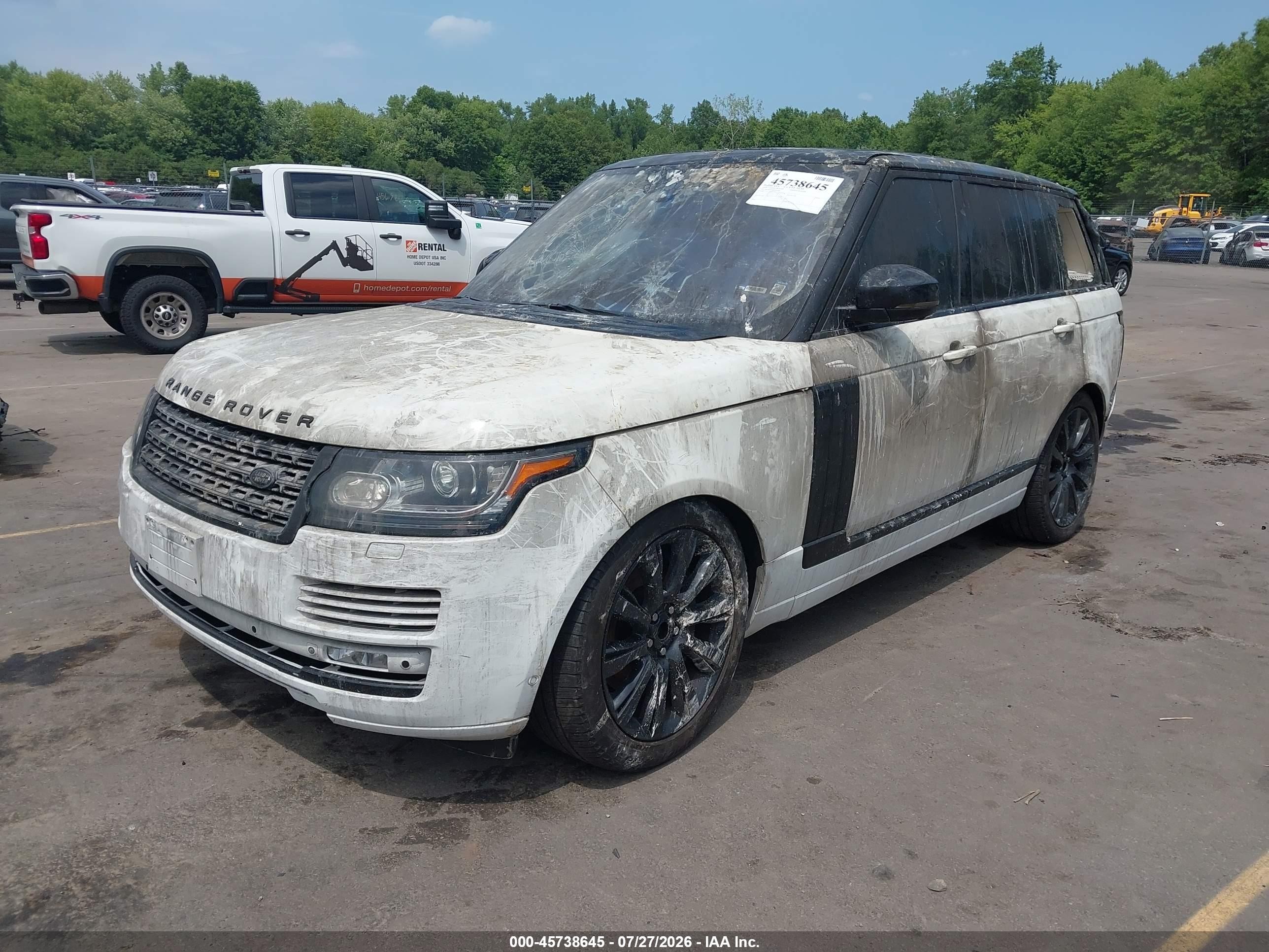 2014 Land Rover Range Rover 5.0l V8 Supercharged/5.0l V8 Supercharged Ebony Edition White vin: SALGS2EF9EA137000