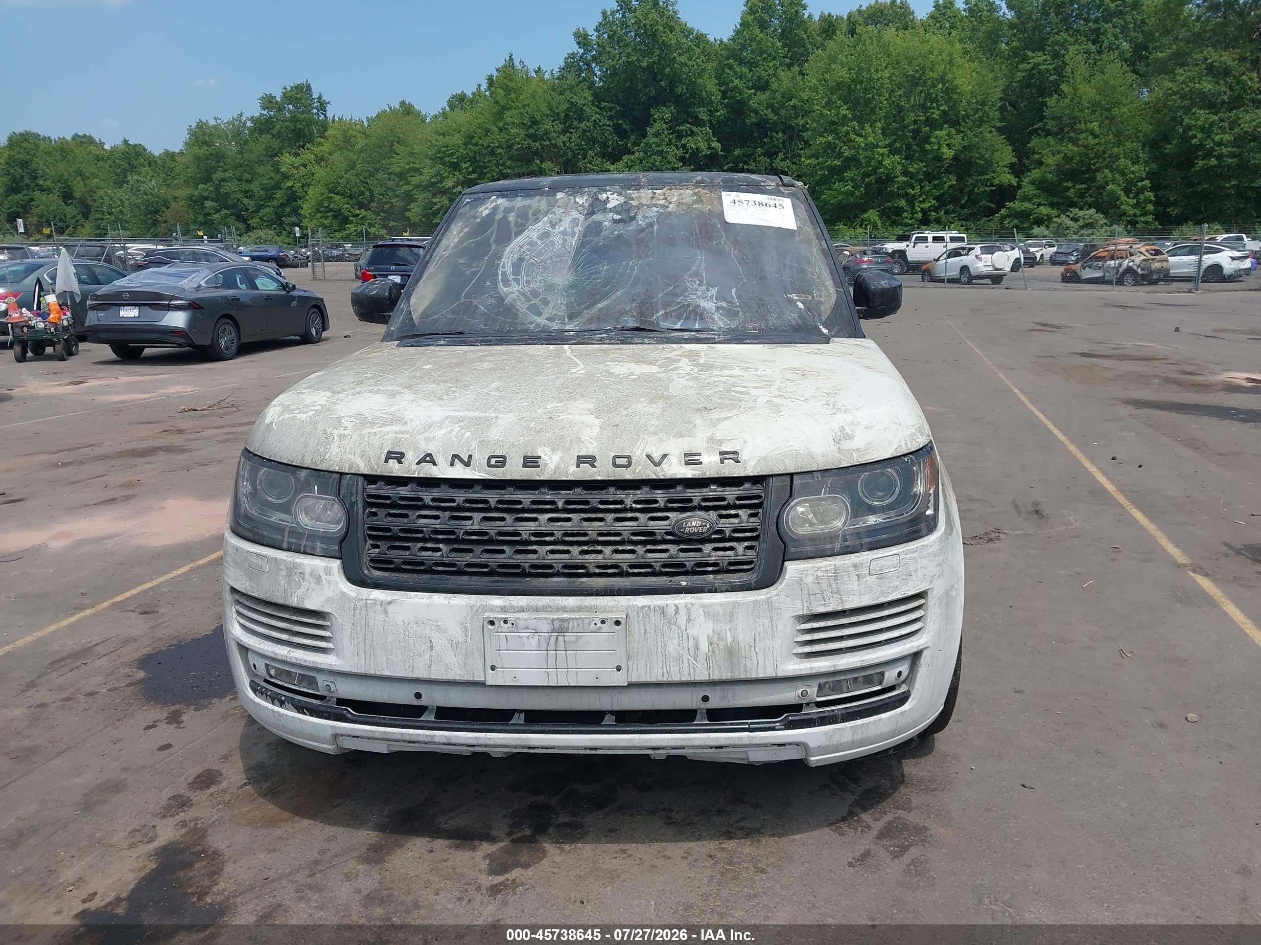2014 Land Rover Range Rover 5.0l V8 Supercharged/5.0l V8 Supercharged Ebony Edition White vin: SALGS2EF9EA137000
