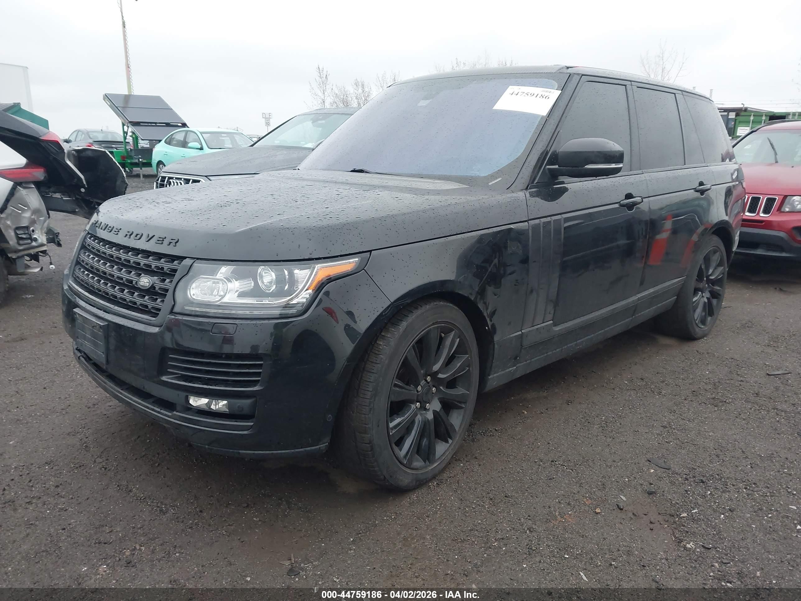 2016 Land Rover Range Rover 5.0l V8 Supercharged Black vin: SALGS2EF9GA276630