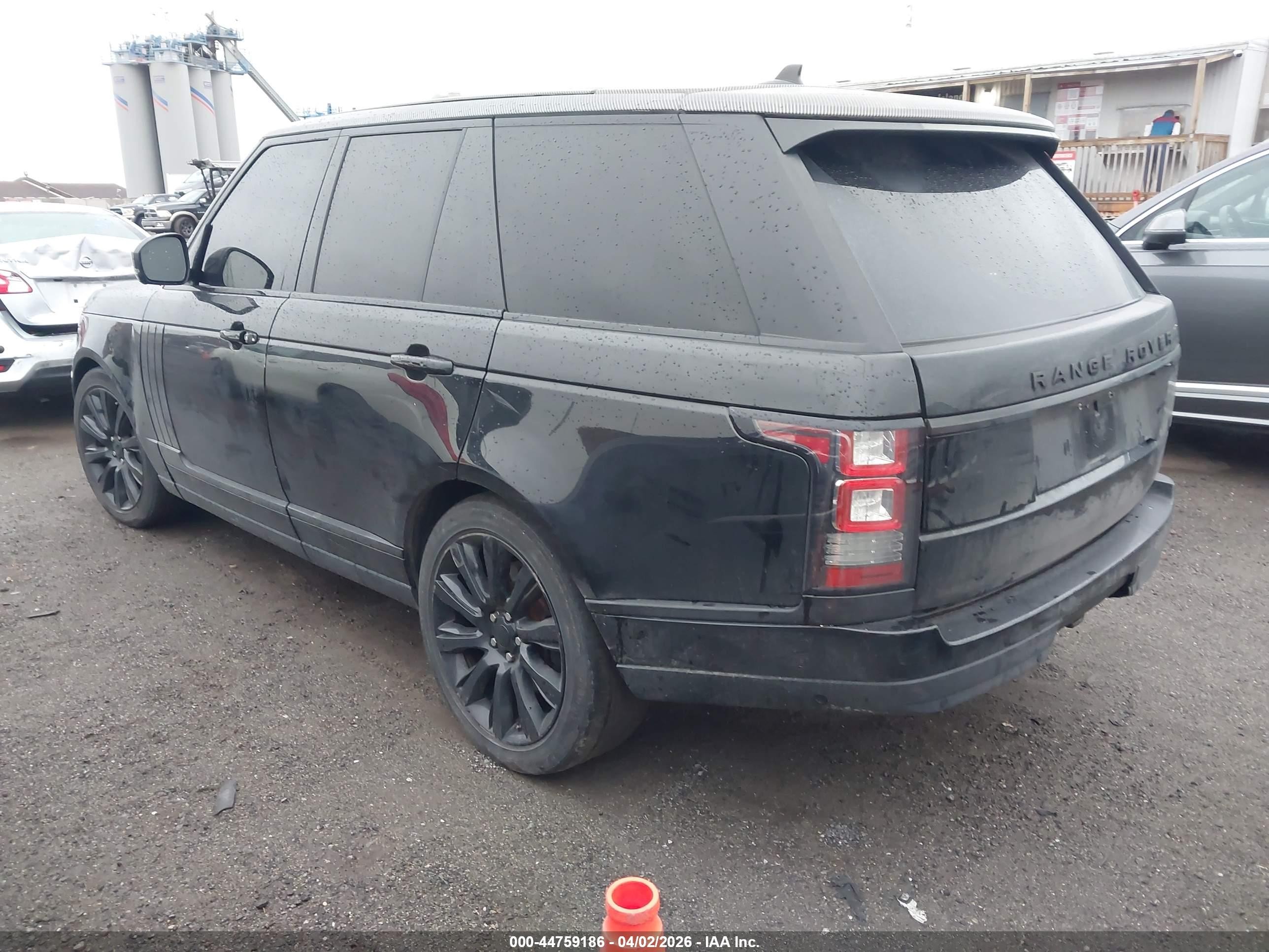 2016 Land Rover Range Rover 5.0l V8 Supercharged Black vin: SALGS2EF9GA276630