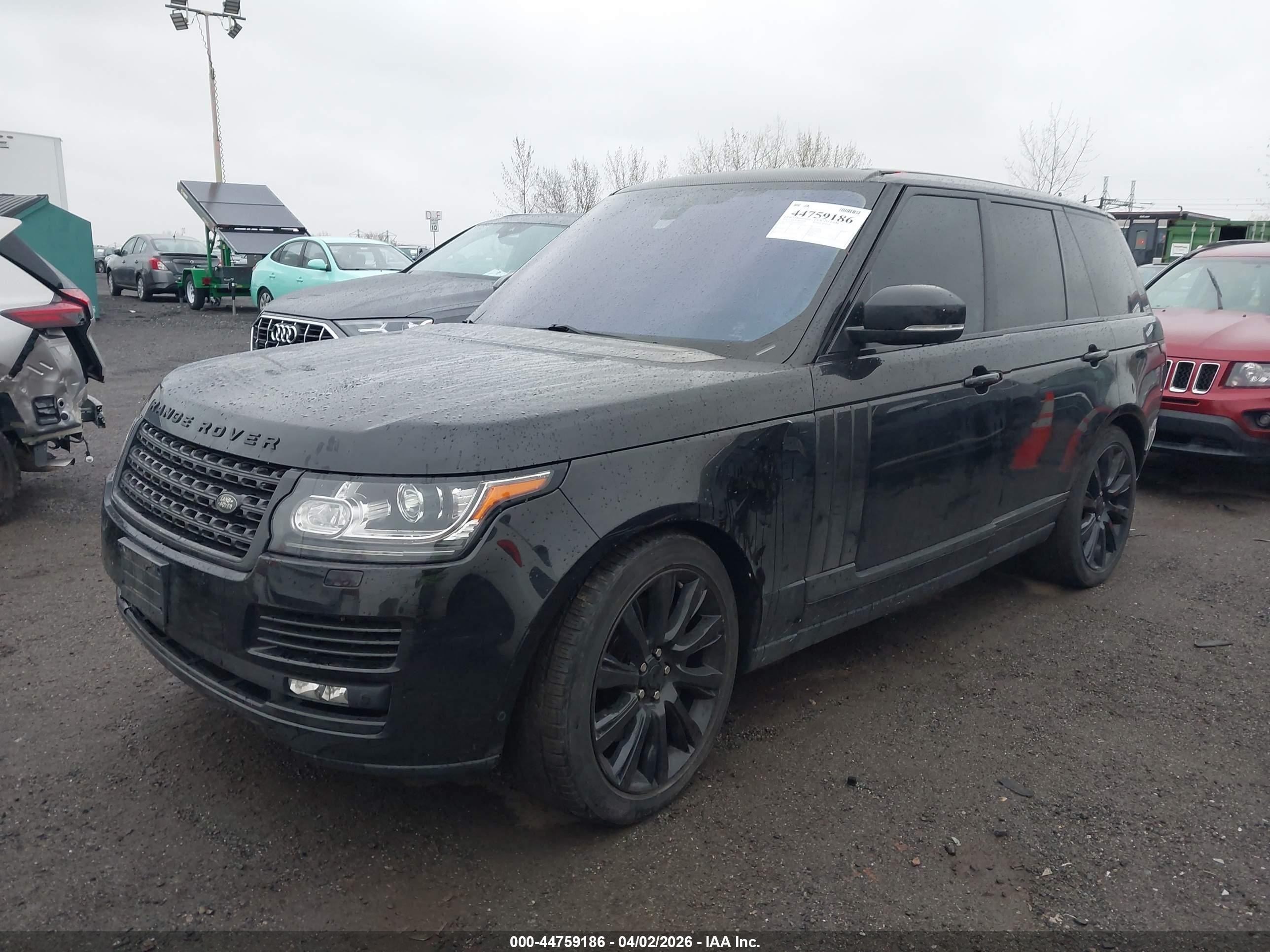 2016 Land Rover Range Rover 5.0l V8 Supercharged Black vin: SALGS2EF9GA276630