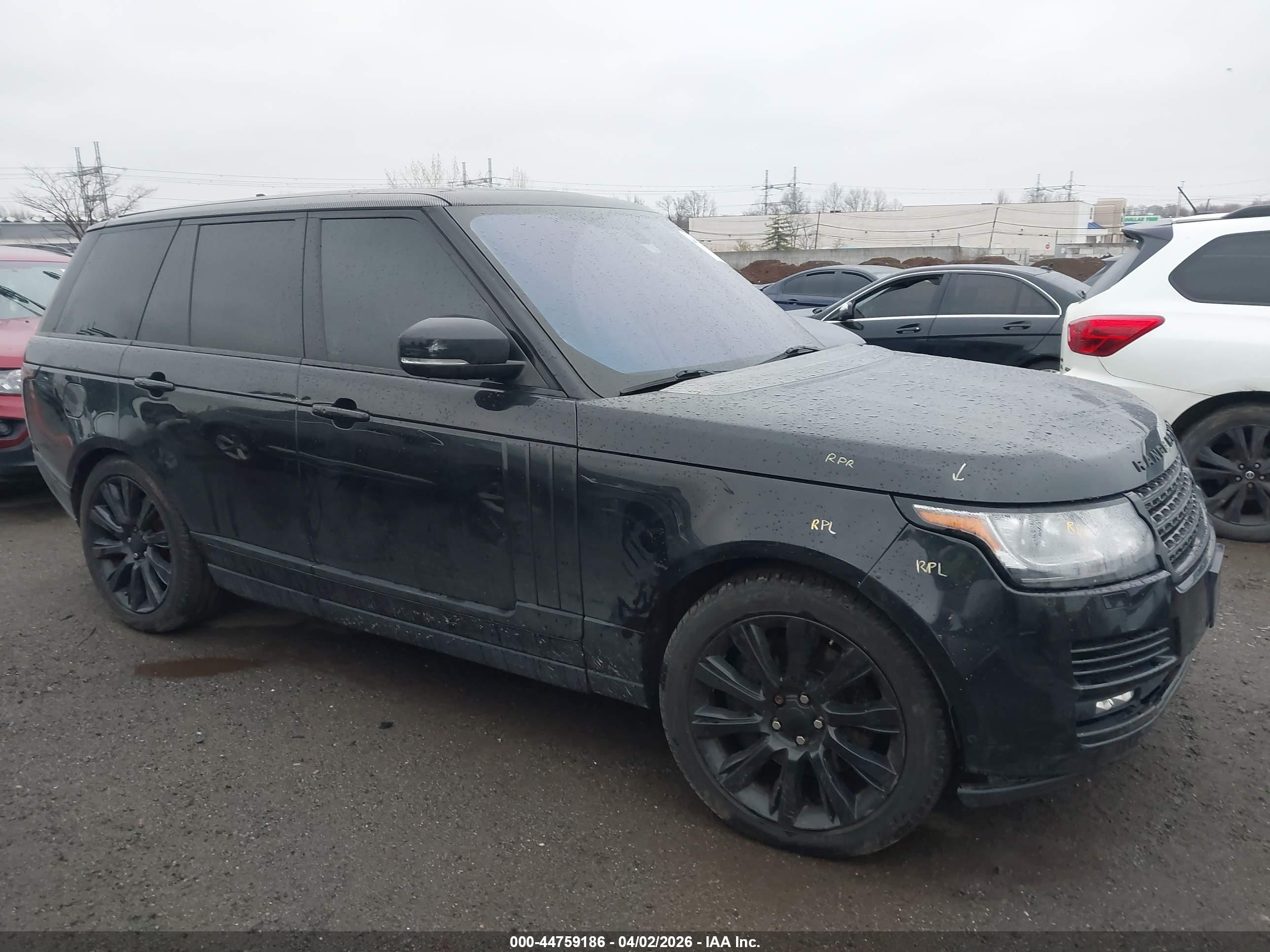 2016 Land Rover Range Rover 5.0l V8 Supercharged Black vin: SALGS2EF9GA276630