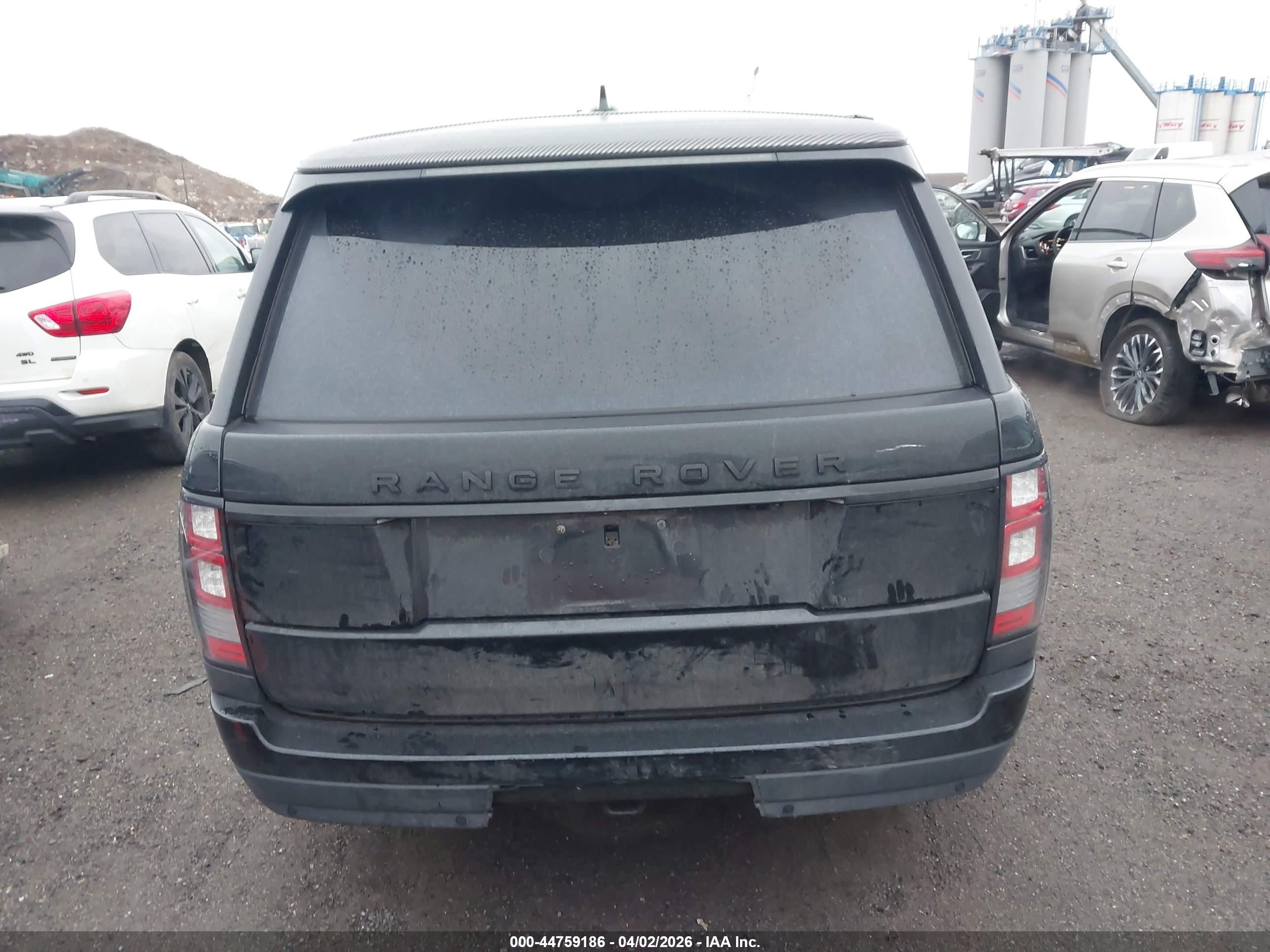 2016 Land Rover Range Rover 5.0l V8 Supercharged Black vin: SALGS2EF9GA276630
