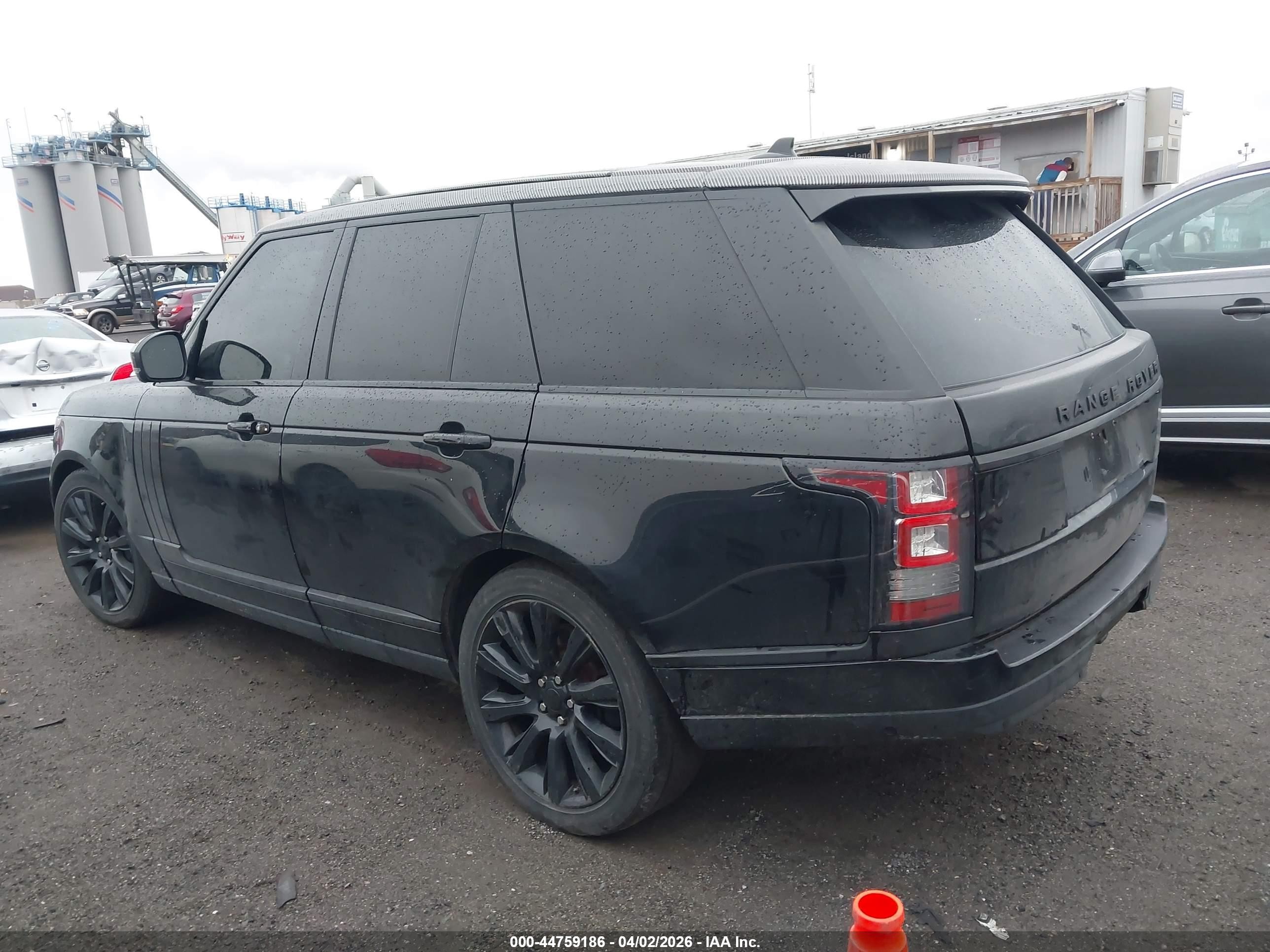 2016 Land Rover Range Rover 5.0l V8 Supercharged Black vin: SALGS2EF9GA276630