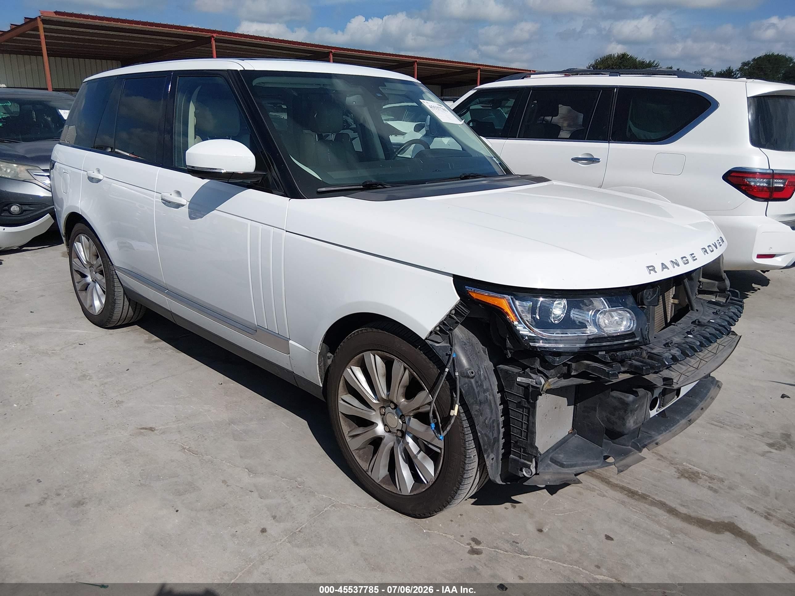 2014 Land Rover Range Rover 5.0l V8 Supercharged/5.0l V8 Supercharged Ebony Edition White vin: SALGS2EFXEA150712