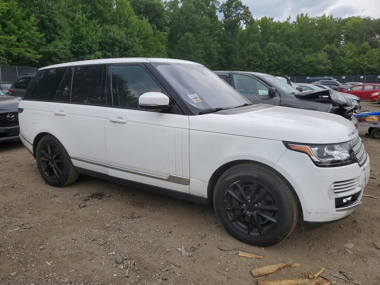 2017 Land Rover Range Rover Supercharged White vin: SALGS2FE2HA363230