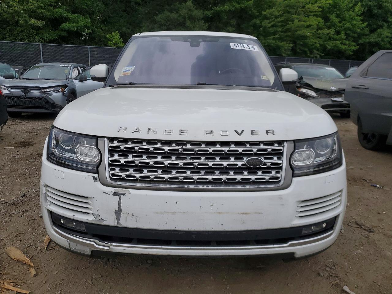 2017 Land Rover Range Rover Supercharged White vin: SALGS2FE2HA363230