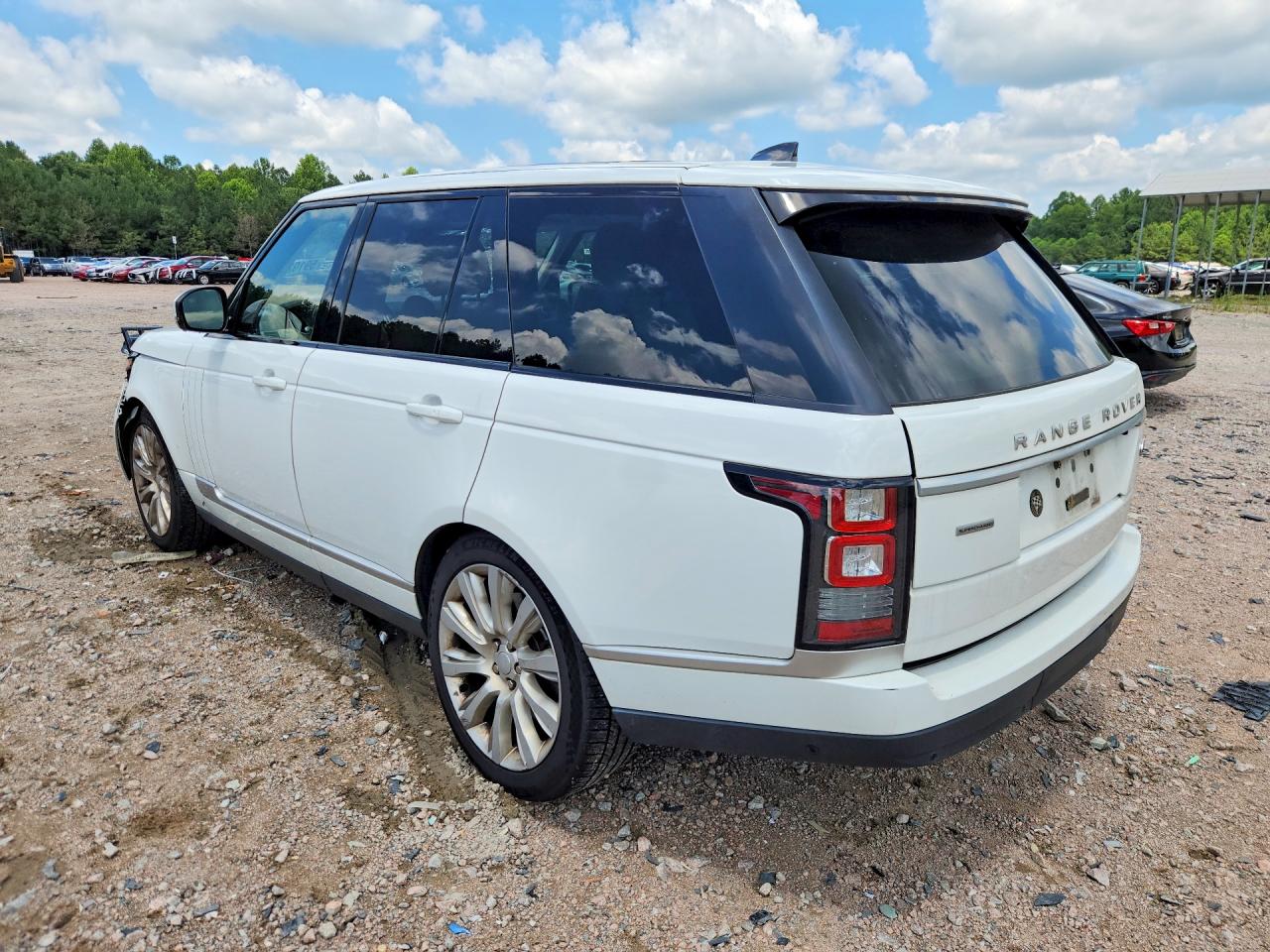 2017 Land Rover Range Rover Supercharged White vin: SALGS2FE5HA322087