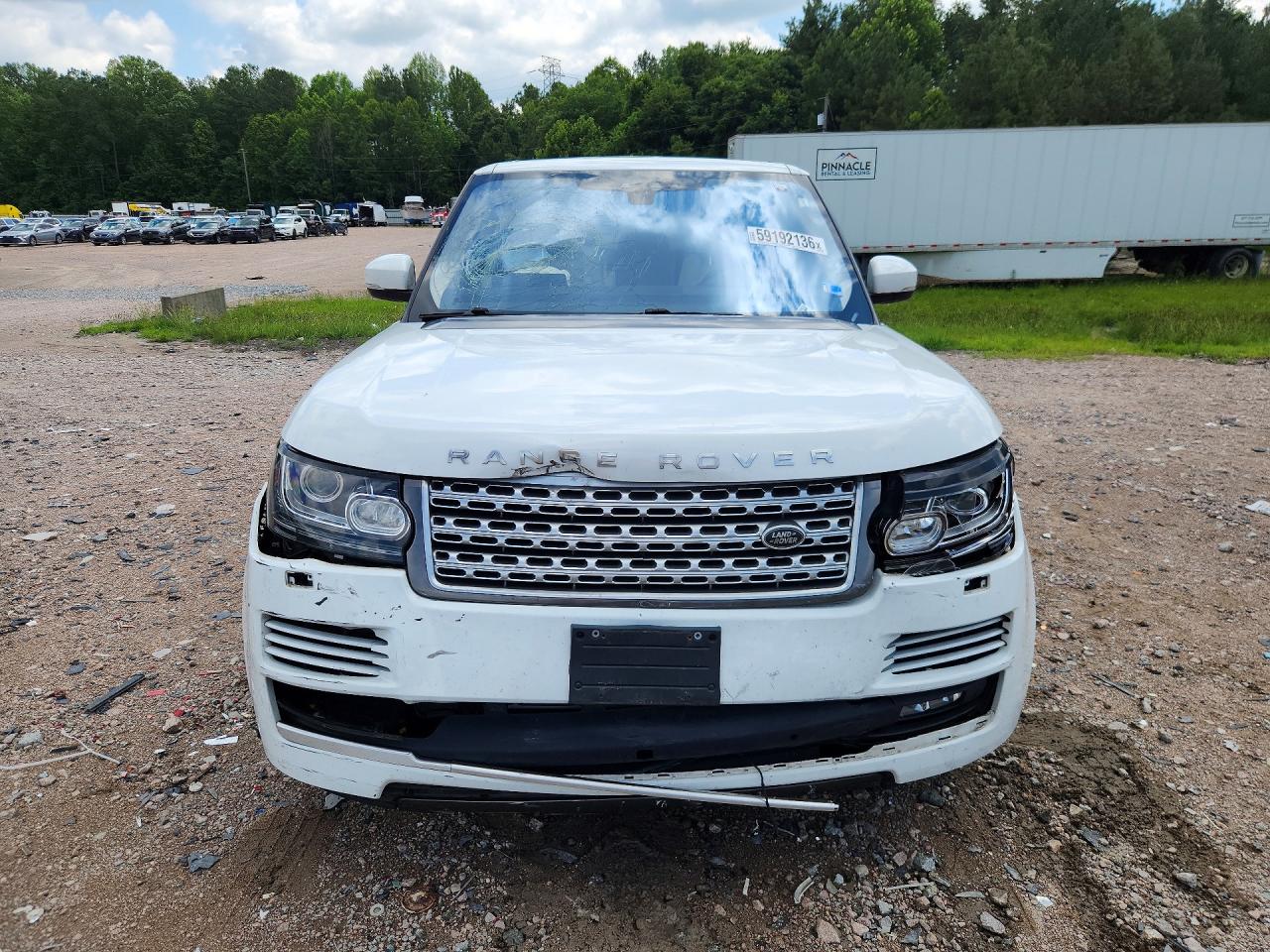 2017 Land Rover Range Rover Supercharged White vin: SALGS2FE5HA322087