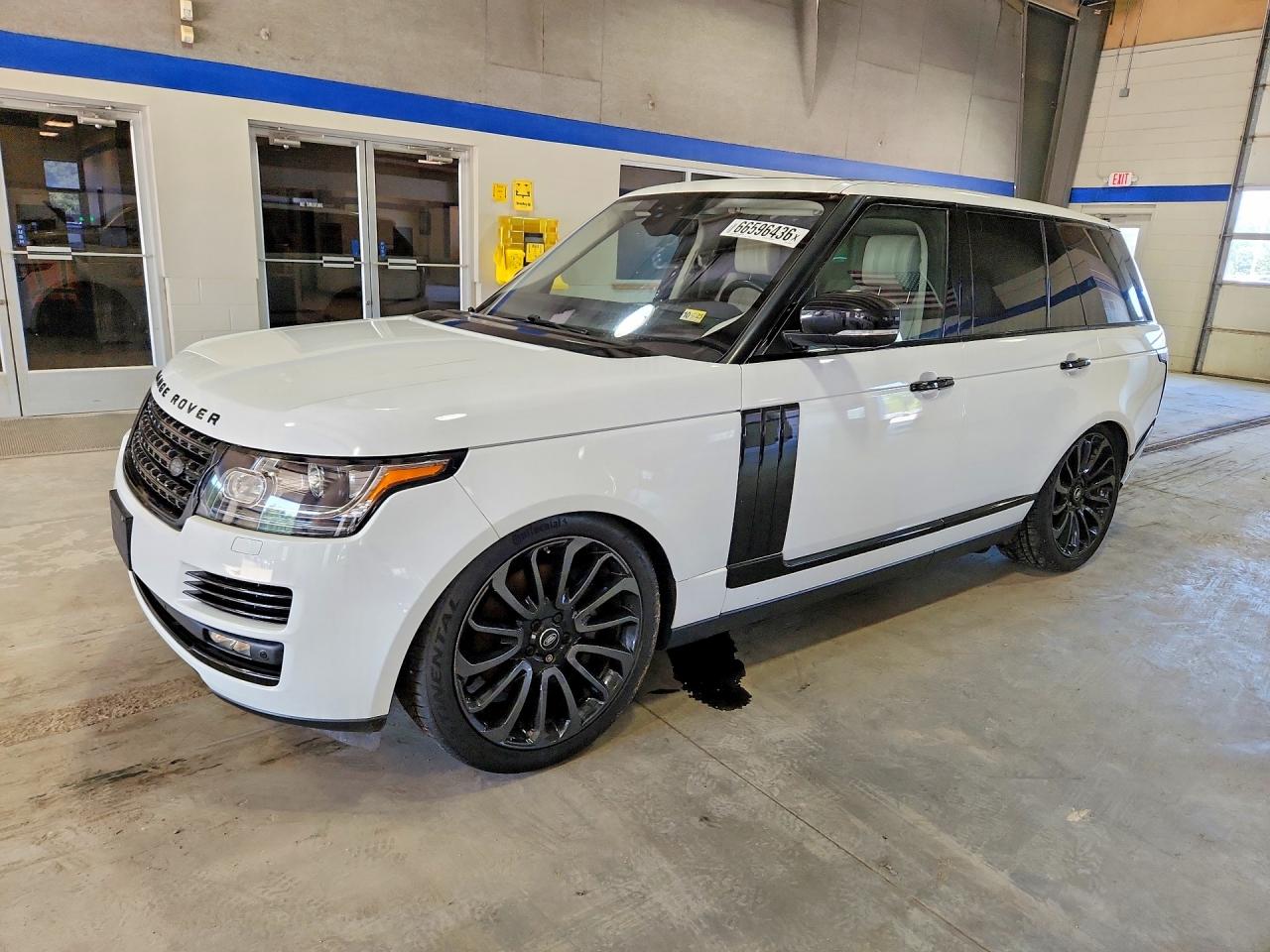 2017 Land Rover Range Rover Supercharged White vin: SALGS2FE6HA348889