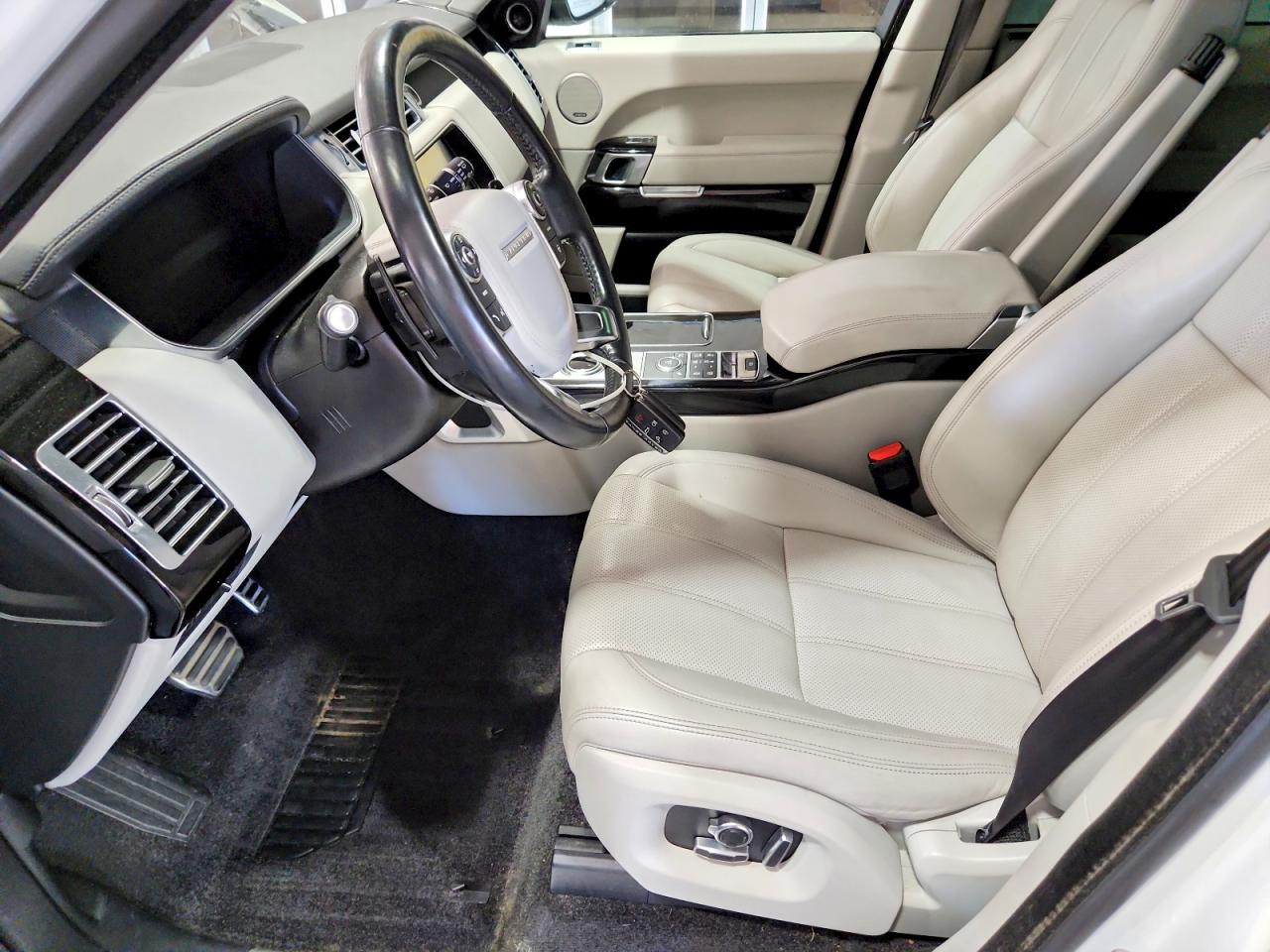 2017 Land Rover Range Rover Supercharged White vin: SALGS2FE6HA348889