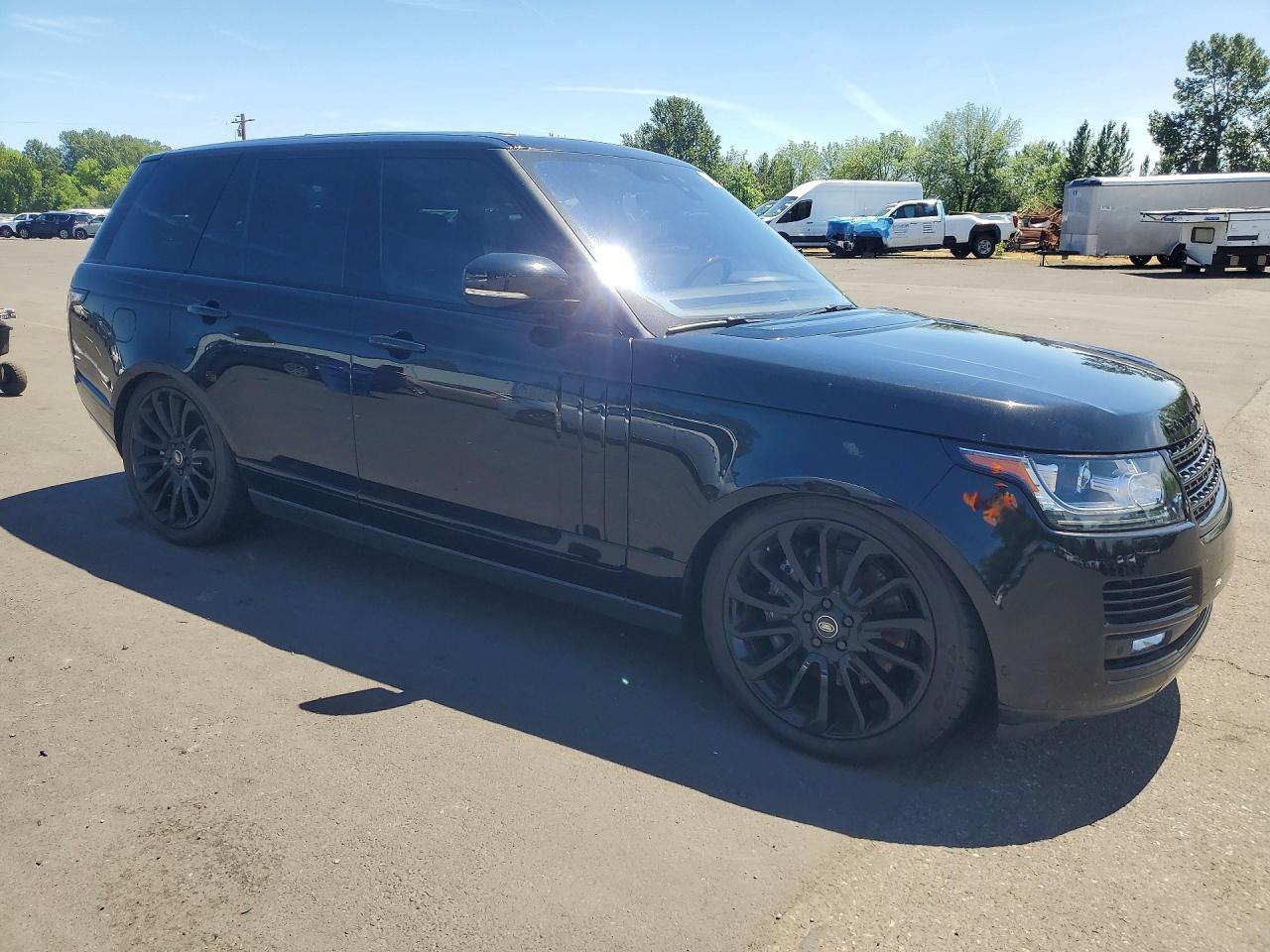 2017 Land Rover Range Rover Supercharged Black vin: SALGS2FE9HA330077