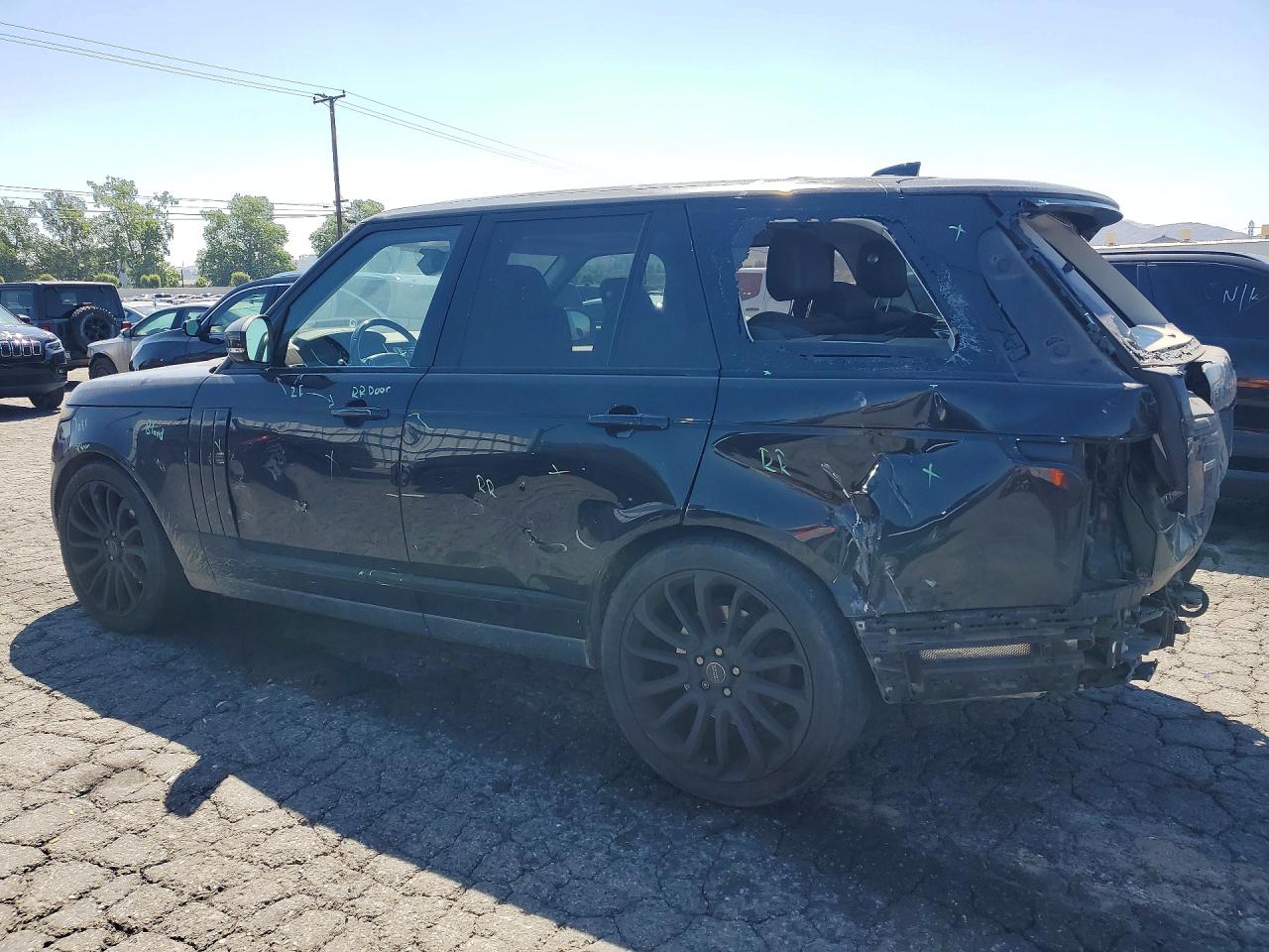 2017 Land Rover Range Rover Hse Black vin: SALGS2FK9HA328464