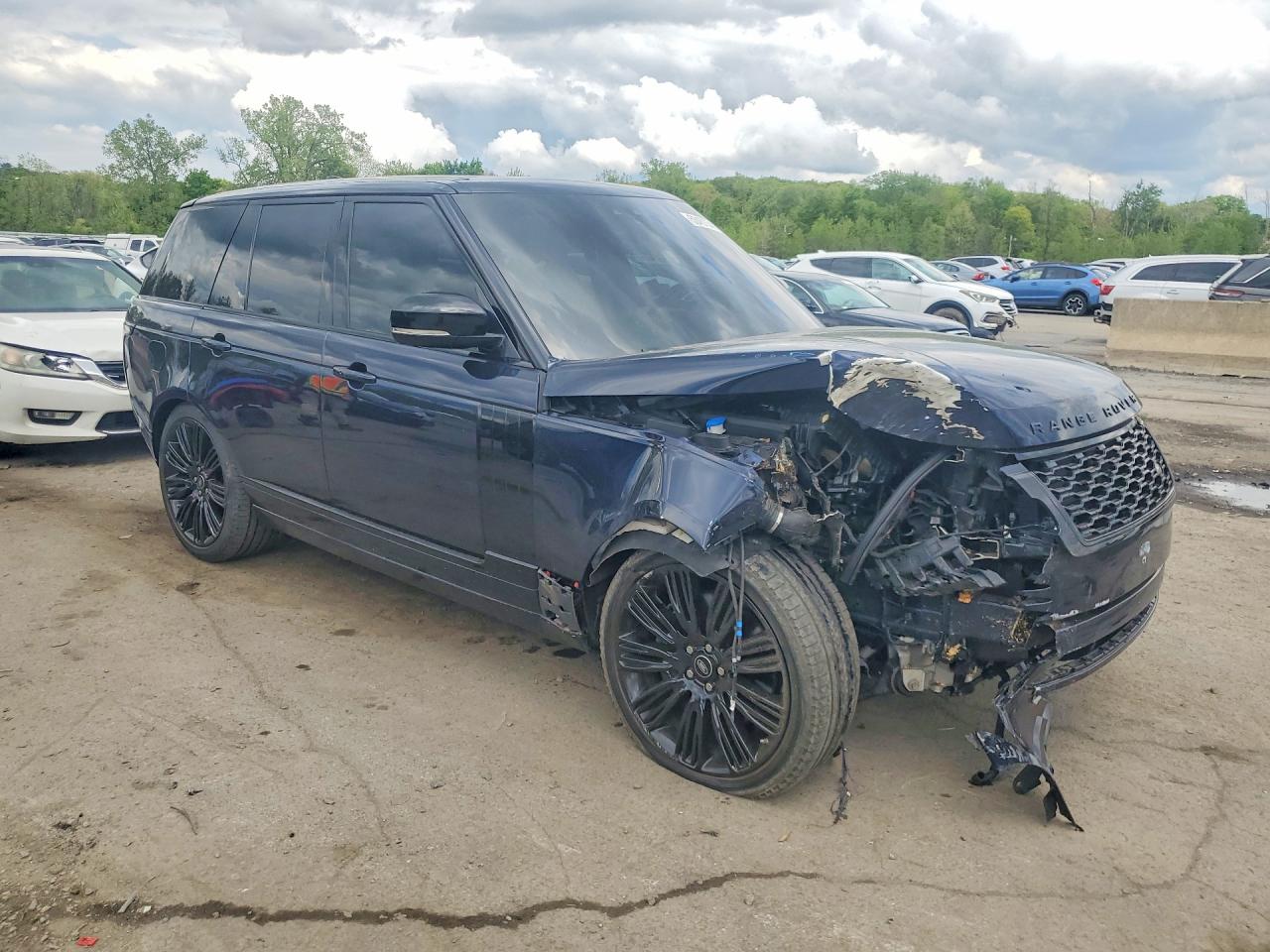 2021 Land Rover Range Rover Hse Westminster Edition Blue vin: SALGS2RU5MA433557