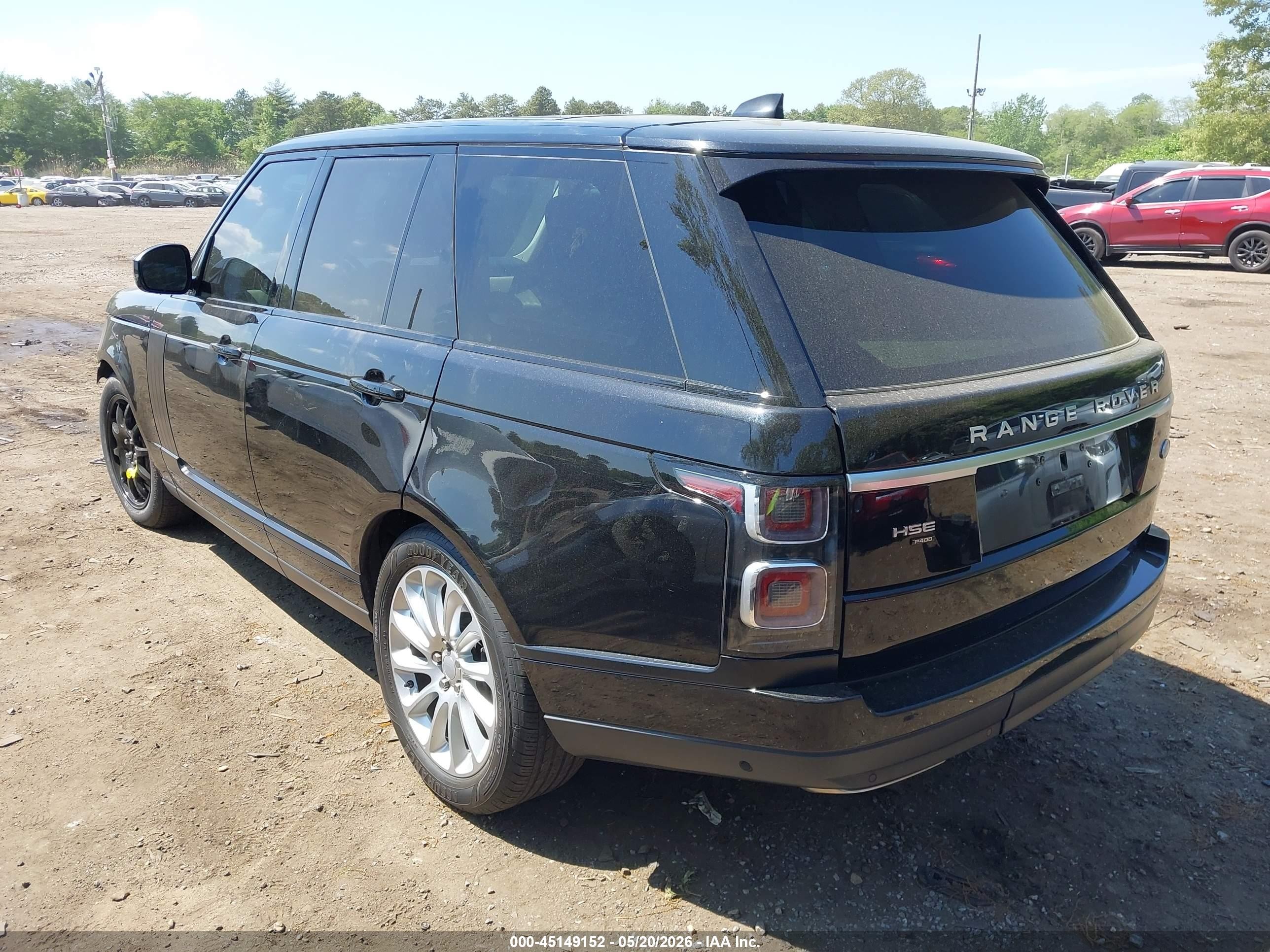 2020 Land Rover Range Rover Hse Black vin: SALGS2RU6LA589623