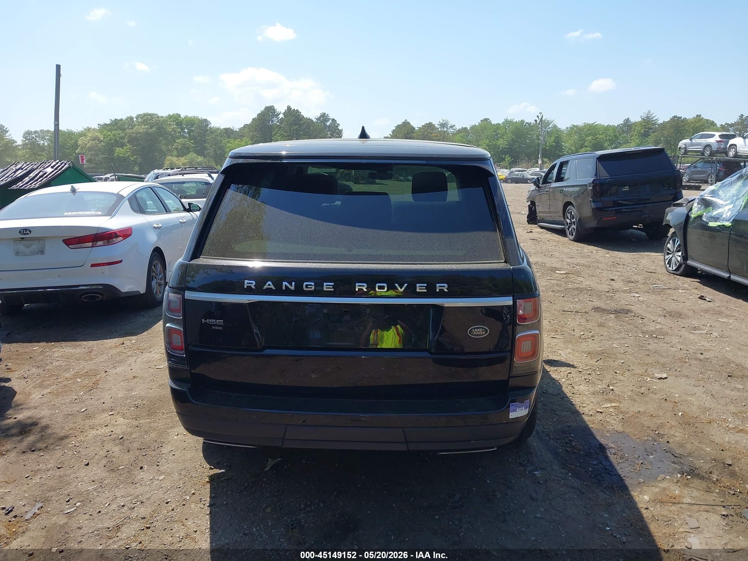 2020 Land Rover Range Rover Hse Black vin: SALGS2RU6LA589623