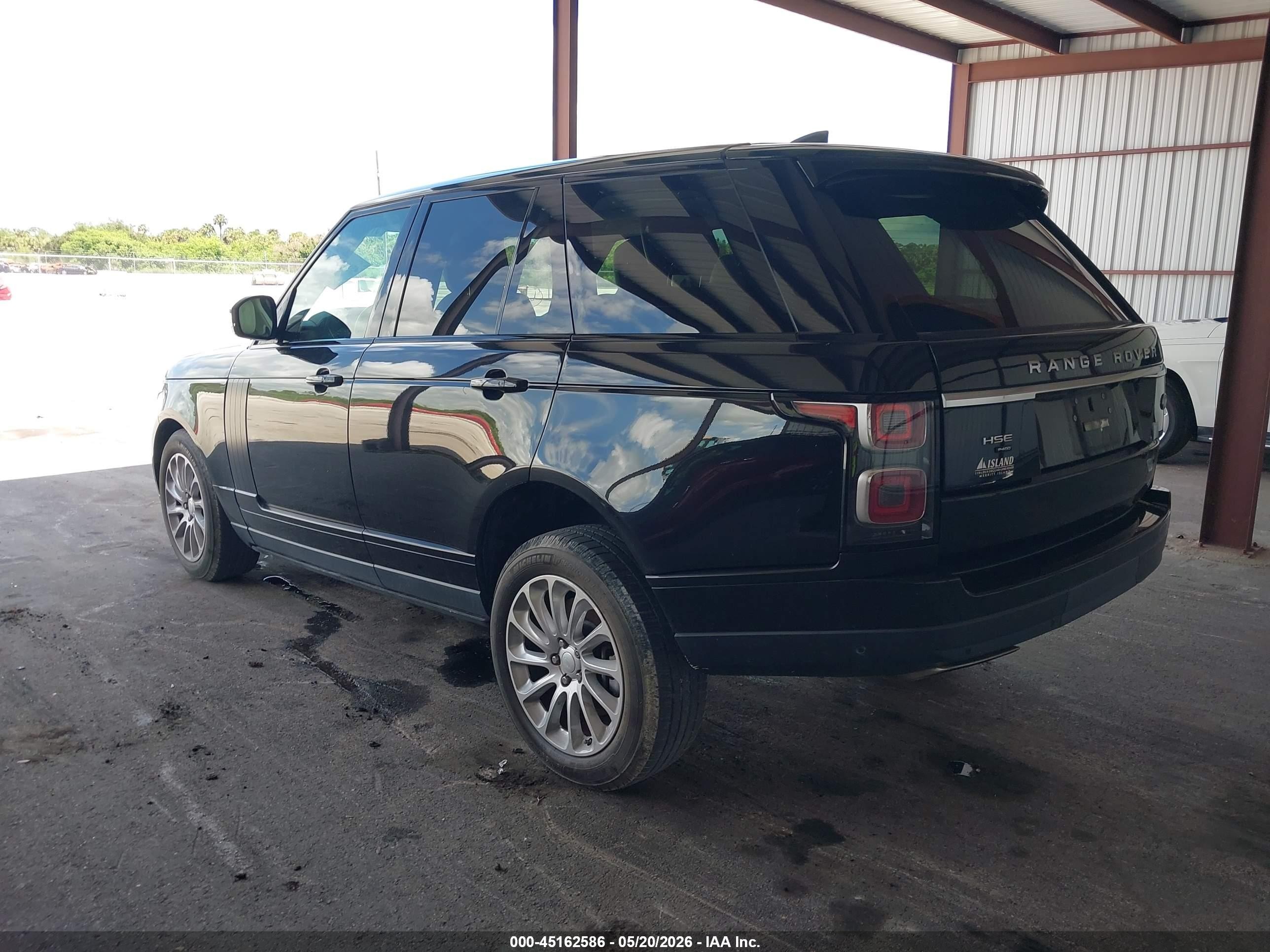 2020 Land Rover Range Rover Hse Black vin: SALGS2RU9LA414606