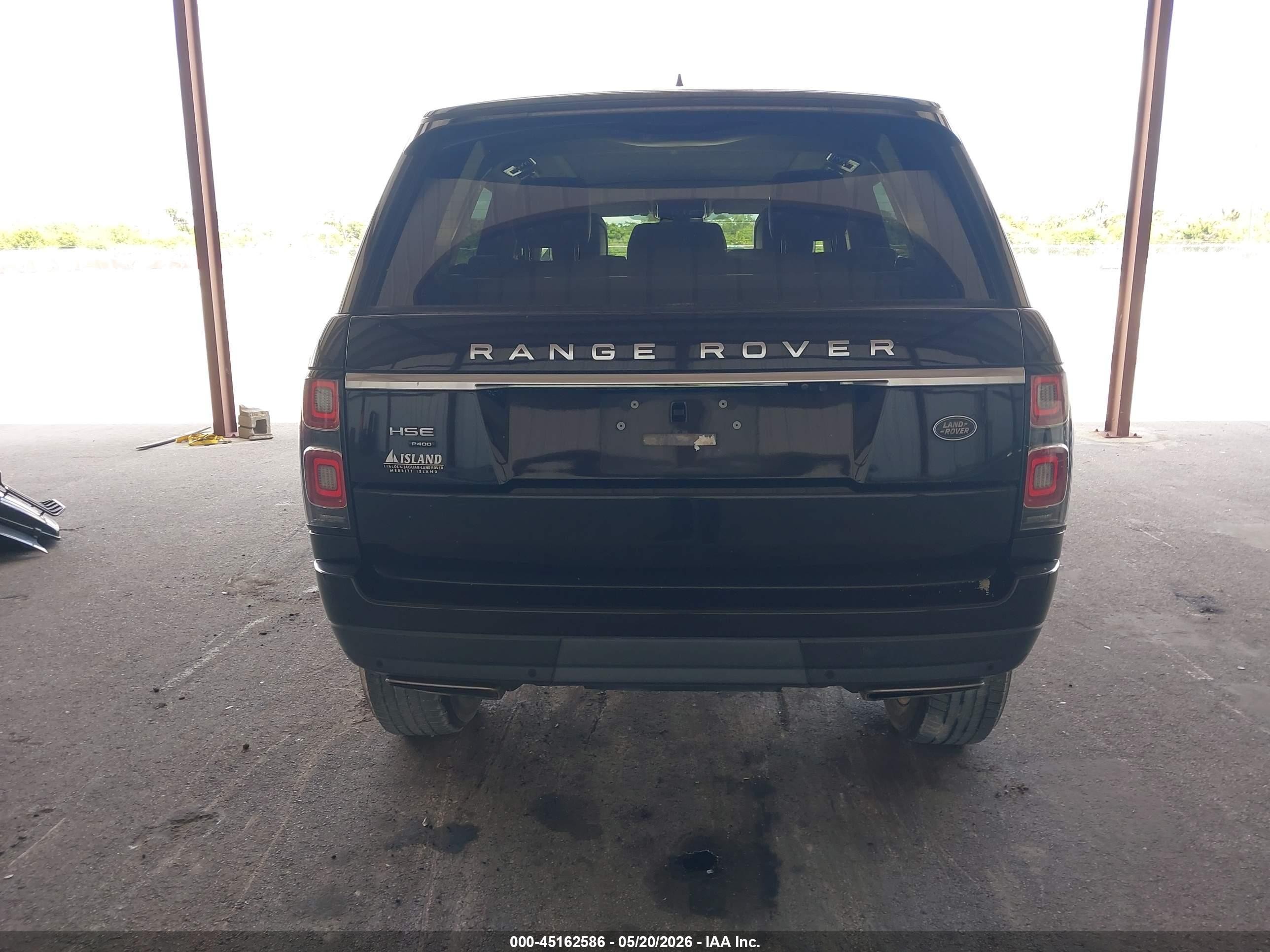2020 Land Rover Range Rover Hse Black vin: SALGS2RU9LA414606