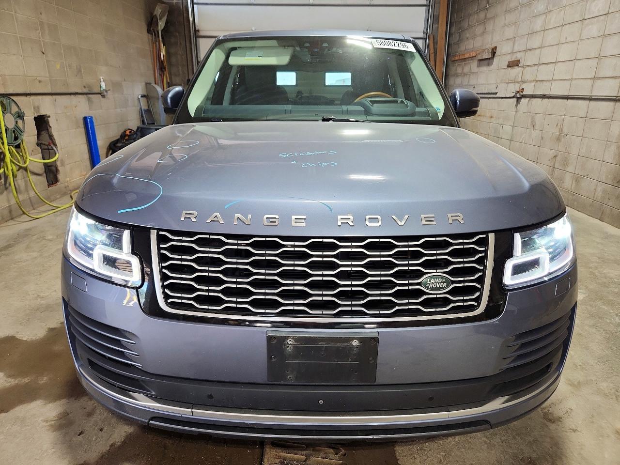 2019 Land Rover Range Rover Hse Синий vin: SALGS2SV2KA516458