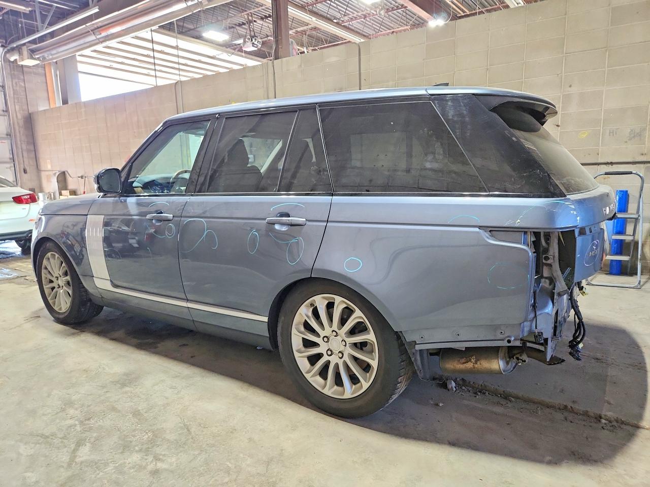 2019 Land Rover Range Rover Hse Синий vin: SALGS2SV2KA516458