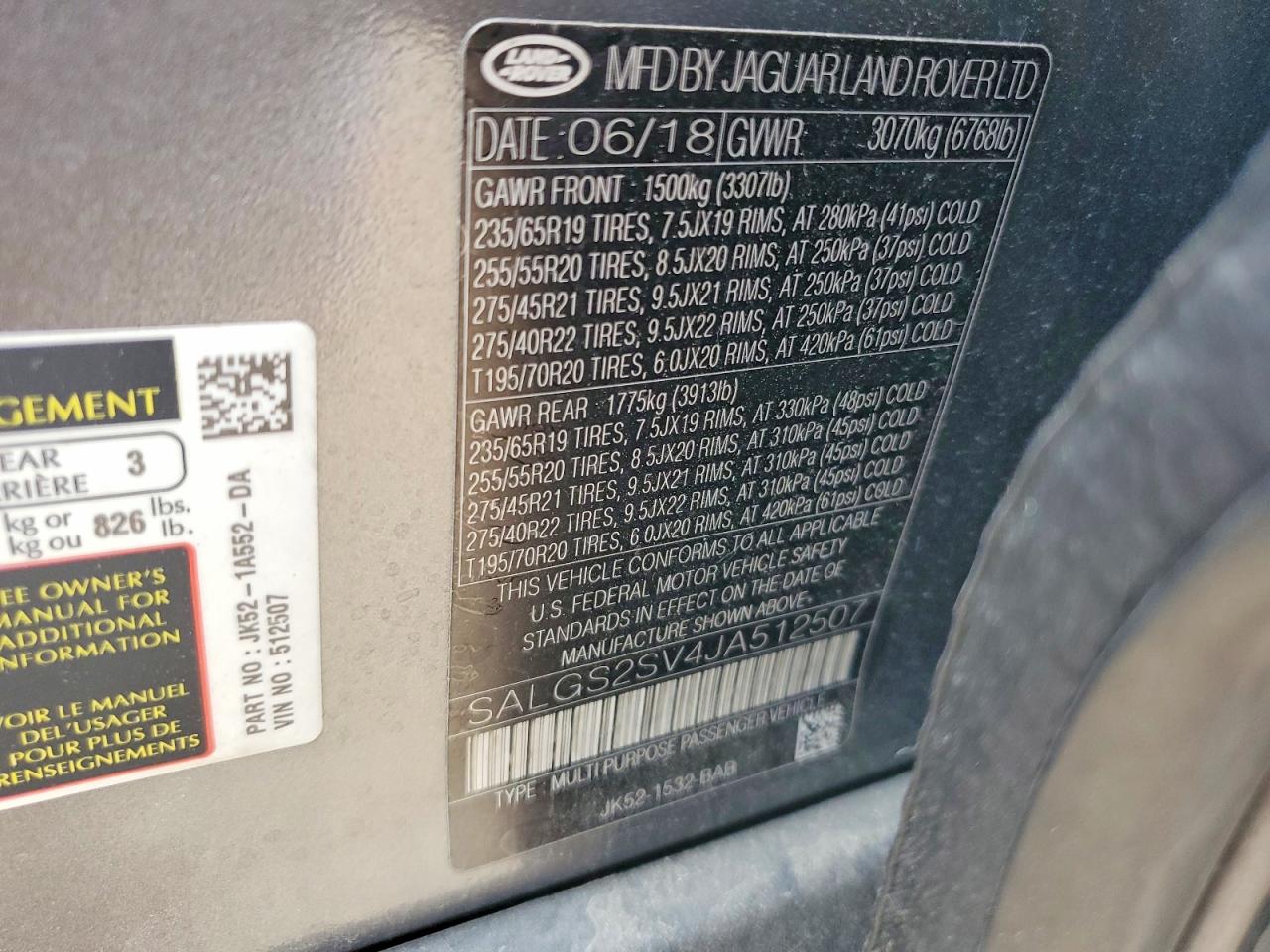 2018 Land Rover Range Rover Hse Silver vin: SALGS2SV4JA512507