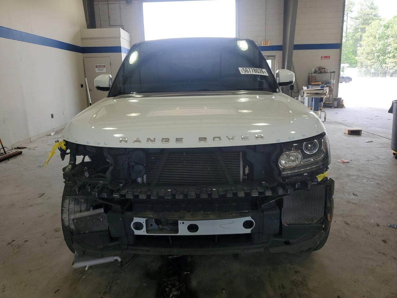 2015 Land Rover Range Rover Supercharged White vin: SALGS2TF2FA240277