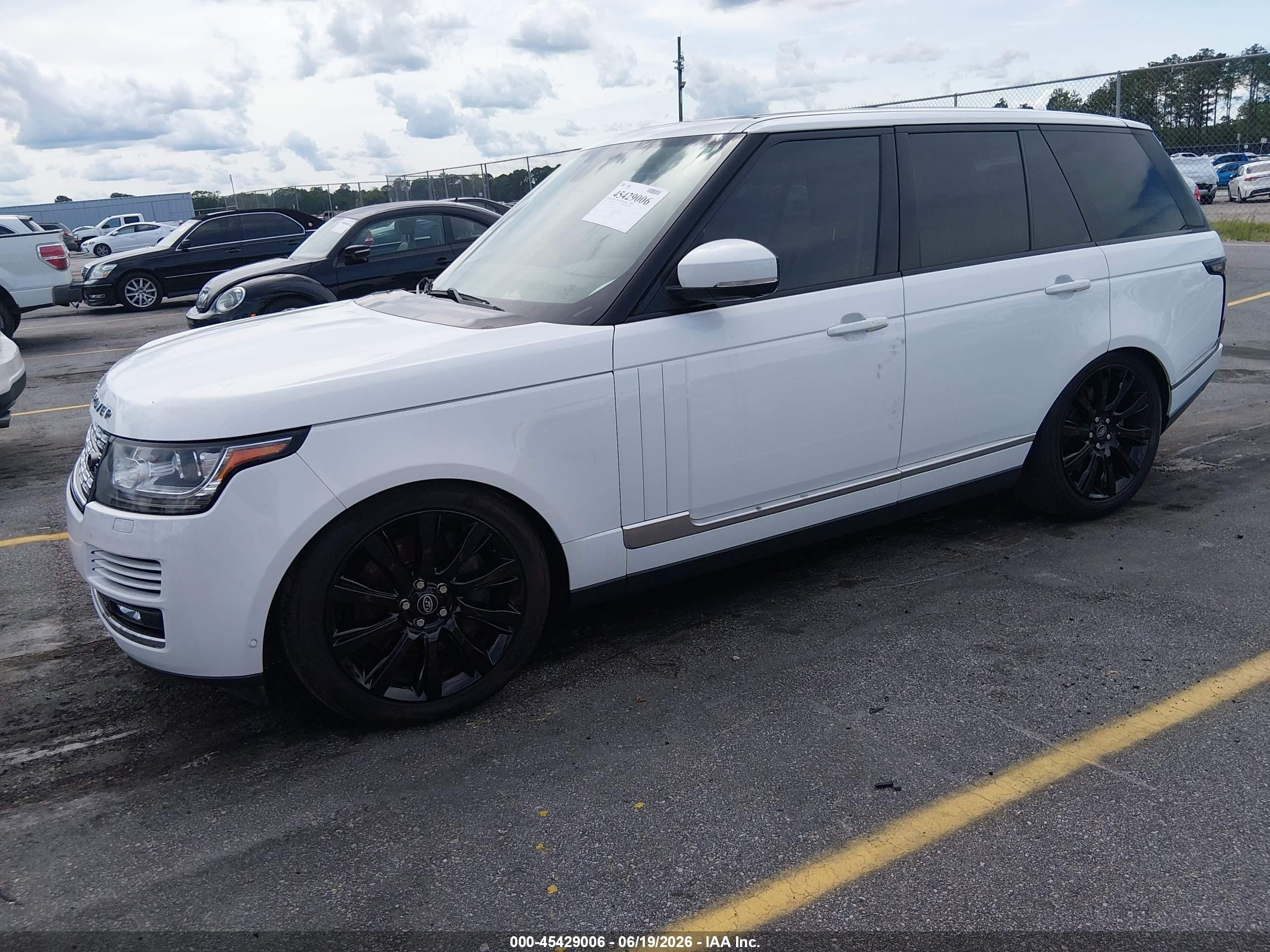2014 Land Rover Range Rover 5.0l V8 Supercharged/5.0l V8 Supercharged Ebony Edition White vin: SALGS2TF3EA190049