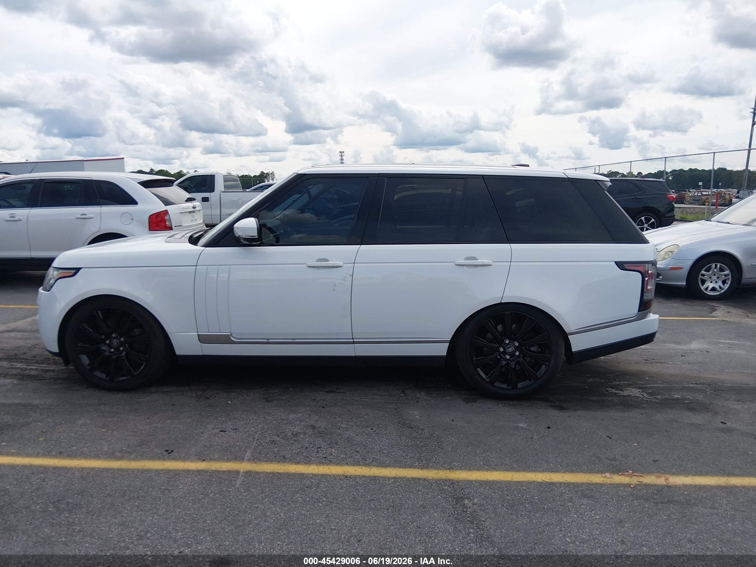 2014 Land Rover Range Rover 5.0l V8 Supercharged/5.0l V8 Supercharged Ebony Edition White vin: SALGS2TF3EA190049