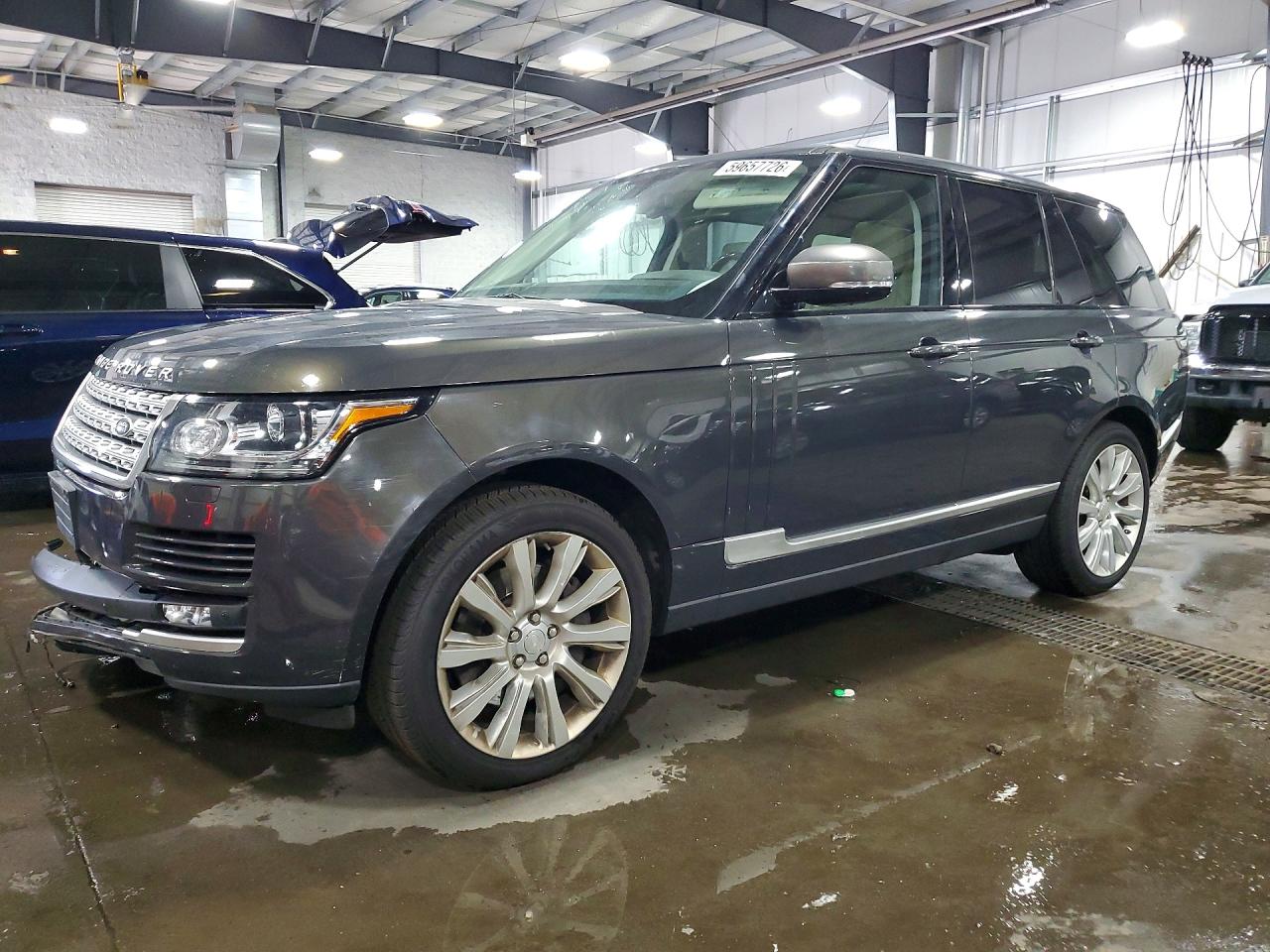 2014 Land Rover Range Rover Supercharged Gray vin: SALGS2TF3EA192285