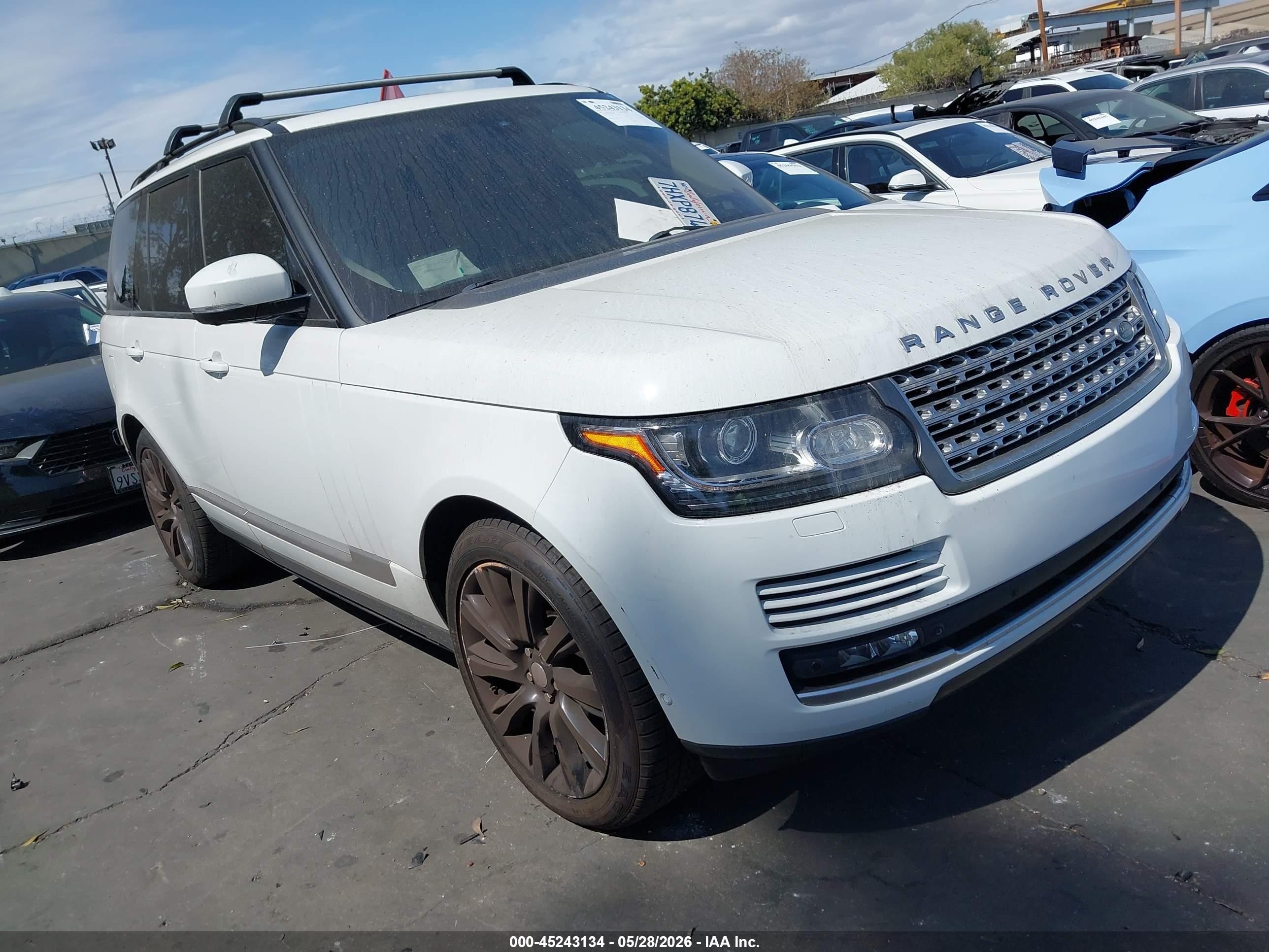 2014 Land Rover Range Rover 5.0l V8 Supercharged/5.0l V8 Supercharged Ebony Edition White vin: SALGS2TF3EA193033