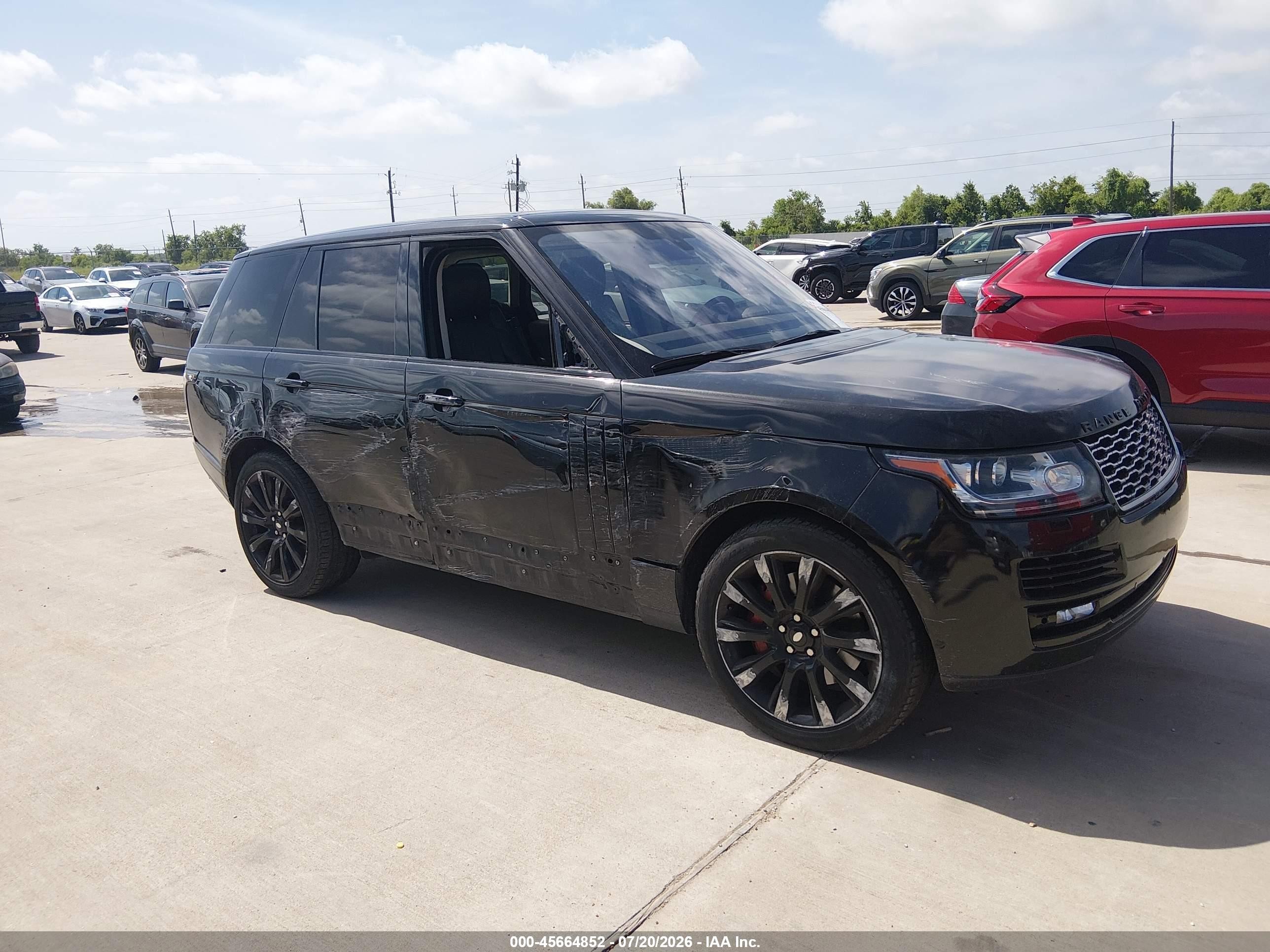 2015 Land Rover Range Rover 5.0l V8 Supercharged Black vin: SALGS2TF3FA212956