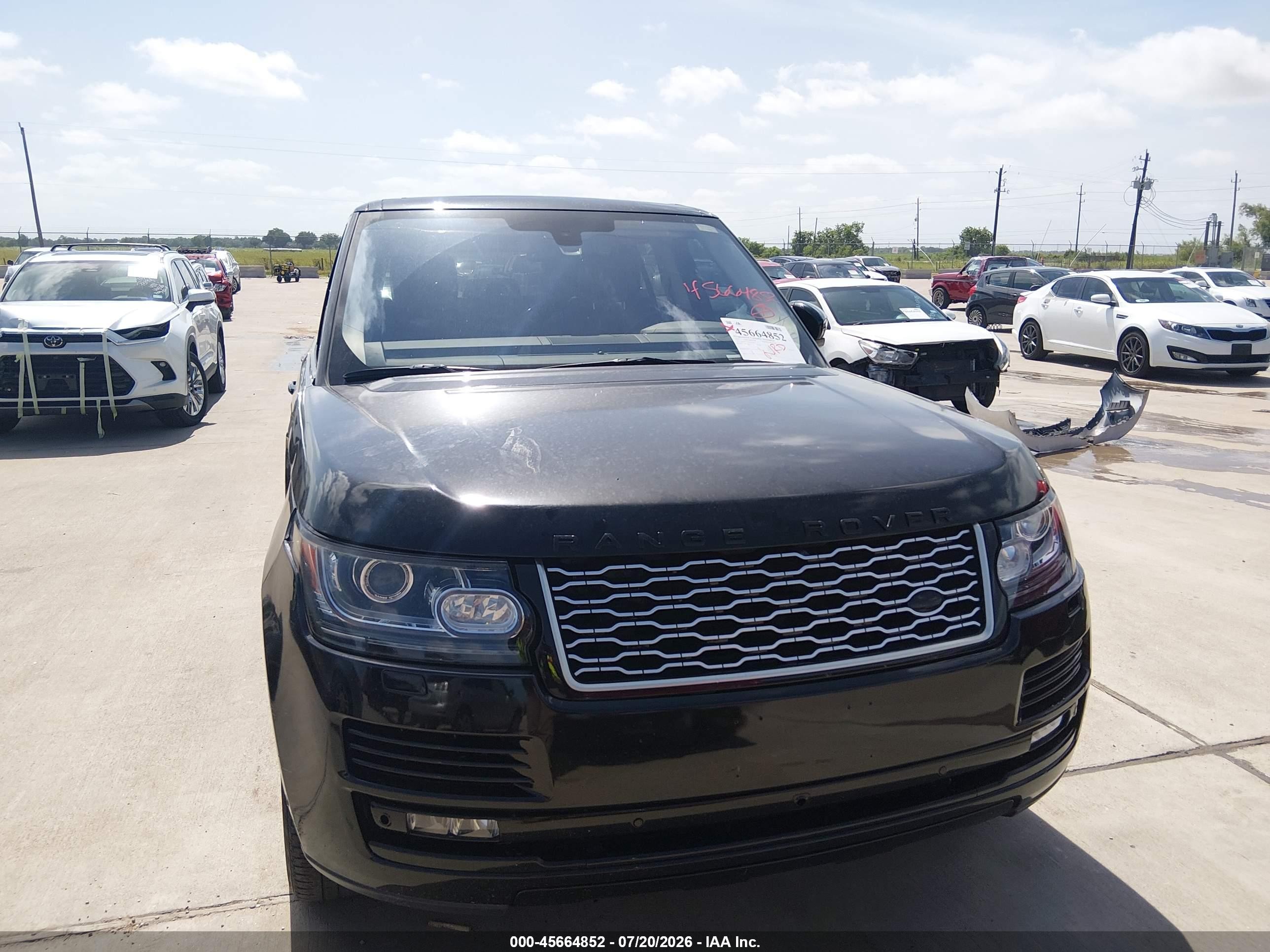 2015 Land Rover Range Rover 5.0l V8 Supercharged Black vin: SALGS2TF3FA212956