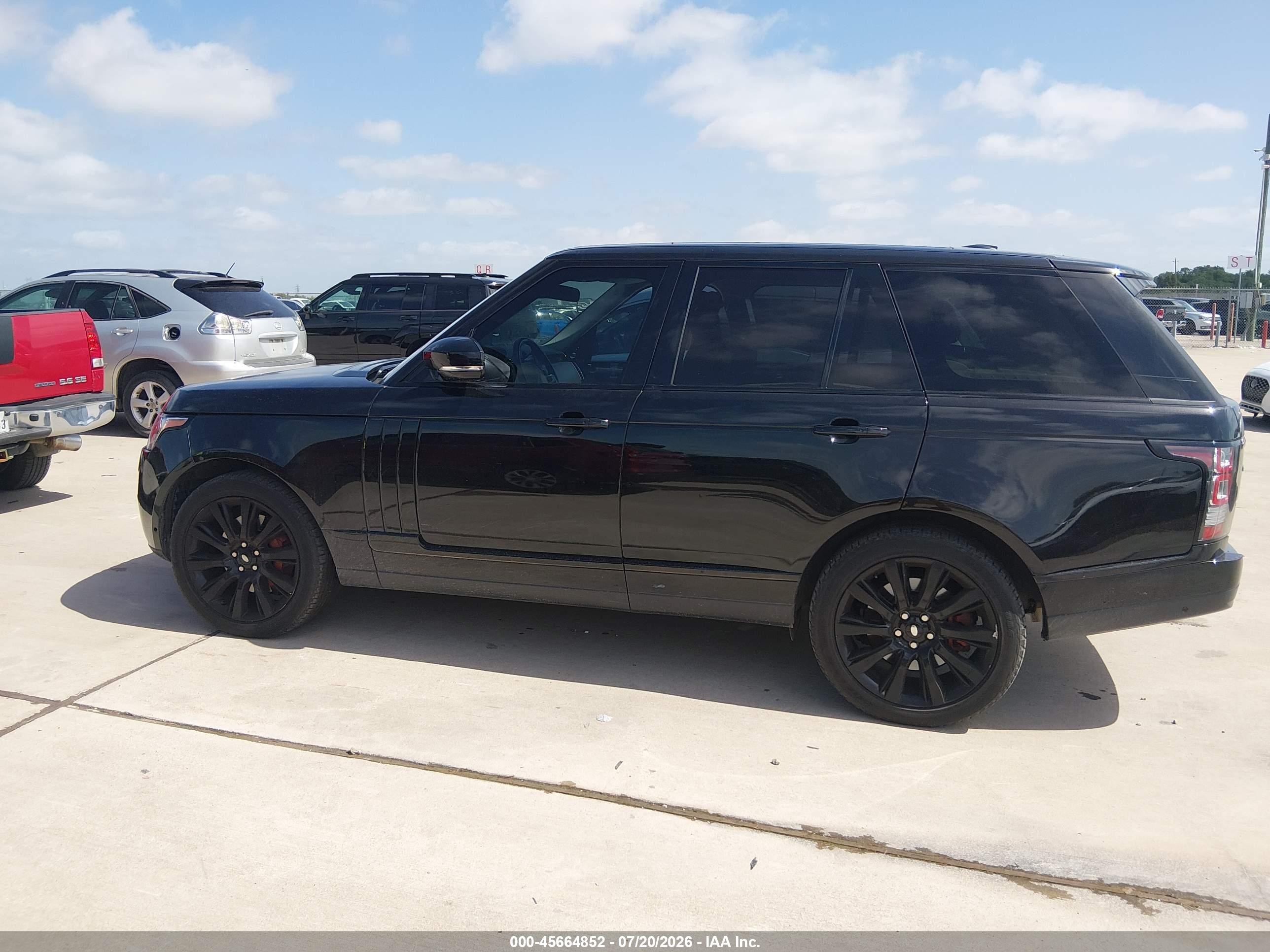 2015 Land Rover Range Rover 5.0l V8 Supercharged Black vin: SALGS2TF3FA212956