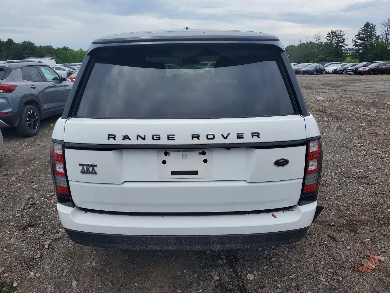 2015 Land Rover Range Rover Supercharged White vin: SALGS2TF3FA227103