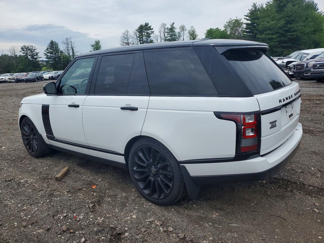 2015 Land Rover Range Rover Supercharged White vin: SALGS2TF3FA227103