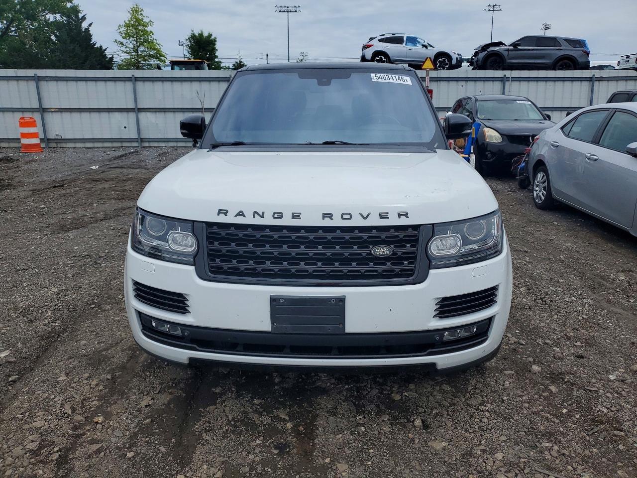 2015 Land Rover Range Rover Supercharged White vin: SALGS2TF3FA227103