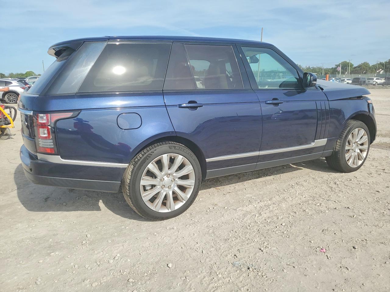 2015 Land Rover Range Rover Supercharged Blue vin: SALGS2TF4FA216269