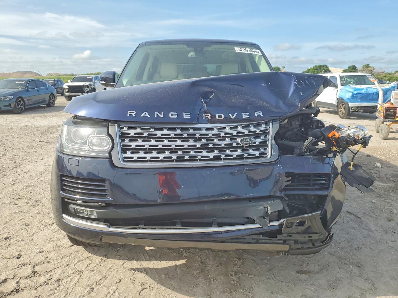 2015 Land Rover Range Rover Supercharged Blue vin: SALGS2TF4FA216269