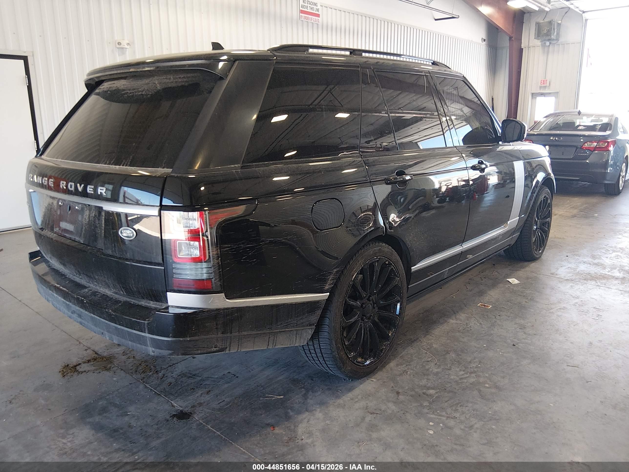 2015 Land Rover Range Rover 5.0l V8 Supercharged Черный vin: SALGS2TF4FA228972
