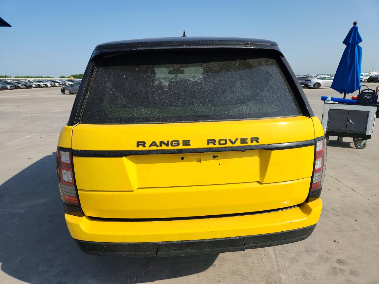 2015 Land Rover Range Rover Supercharged Yellow vin: SALGS2TF4FA238613
