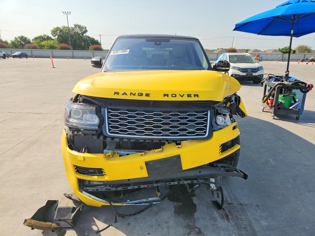 2015 Land Rover Range Rover Supercharged Yellow vin: SALGS2TF4FA238613