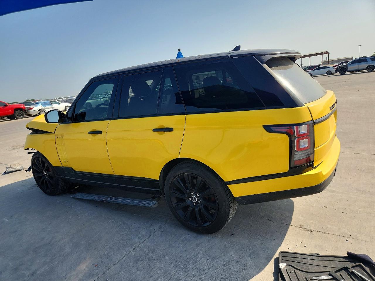 2015 Land Rover Range Rover Supercharged Yellow vin: SALGS2TF4FA238613