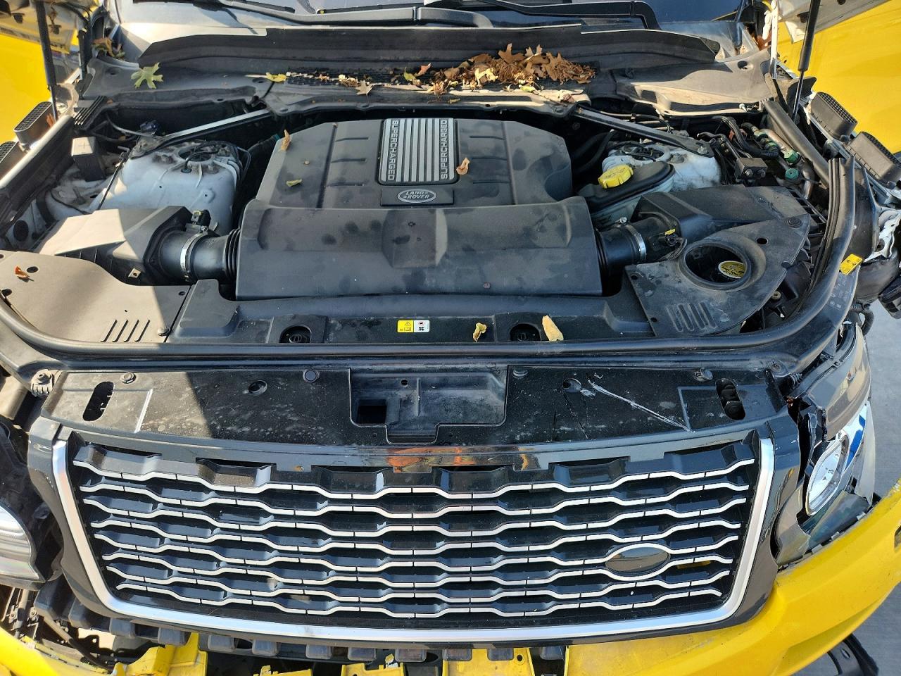 2015 Land Rover Range Rover Supercharged Yellow vin: SALGS2TF4FA238613