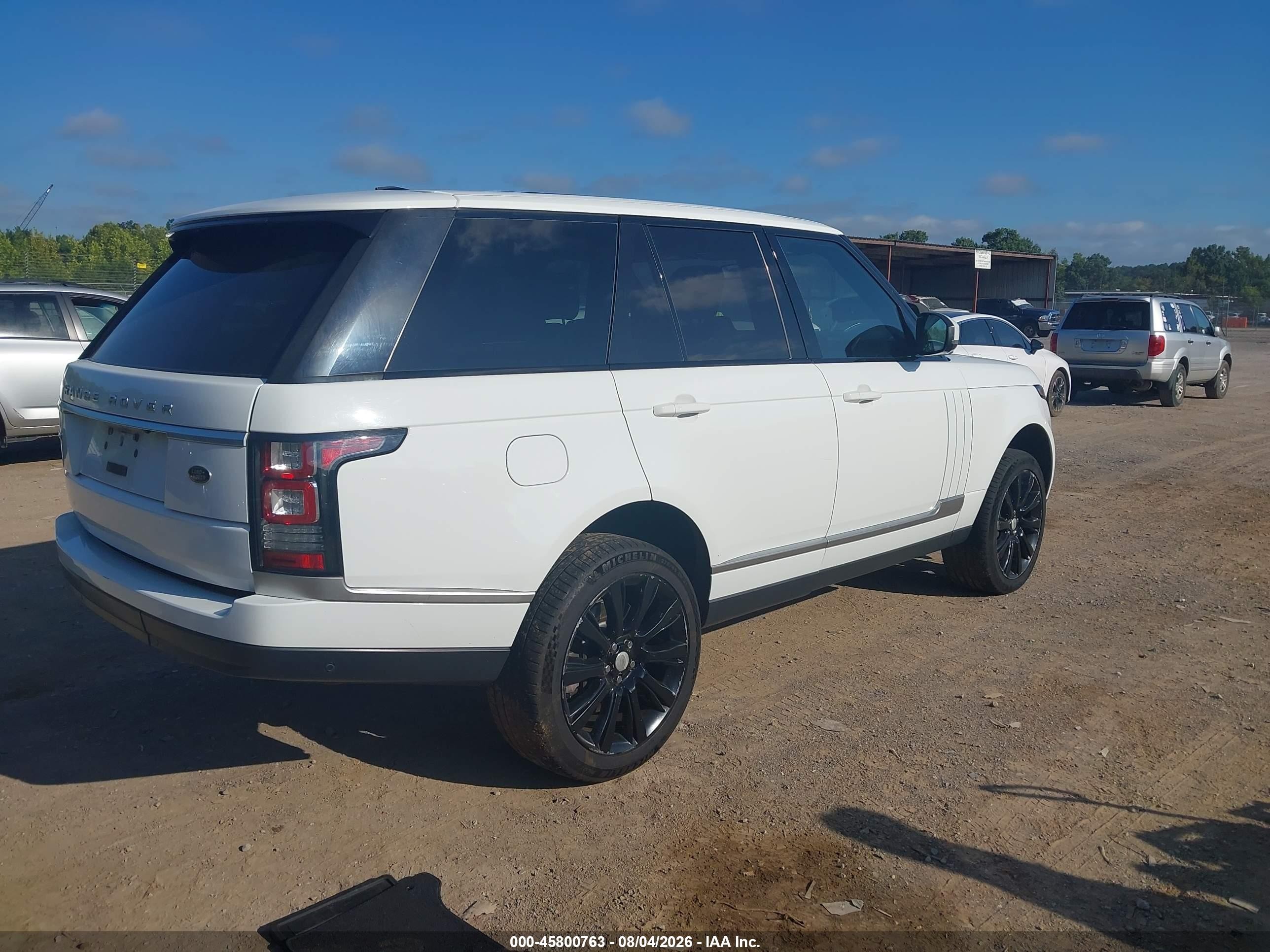 2015 Land Rover Range Rover 5.0l V8 Supercharged White vin: SALGS2TF6FA214362